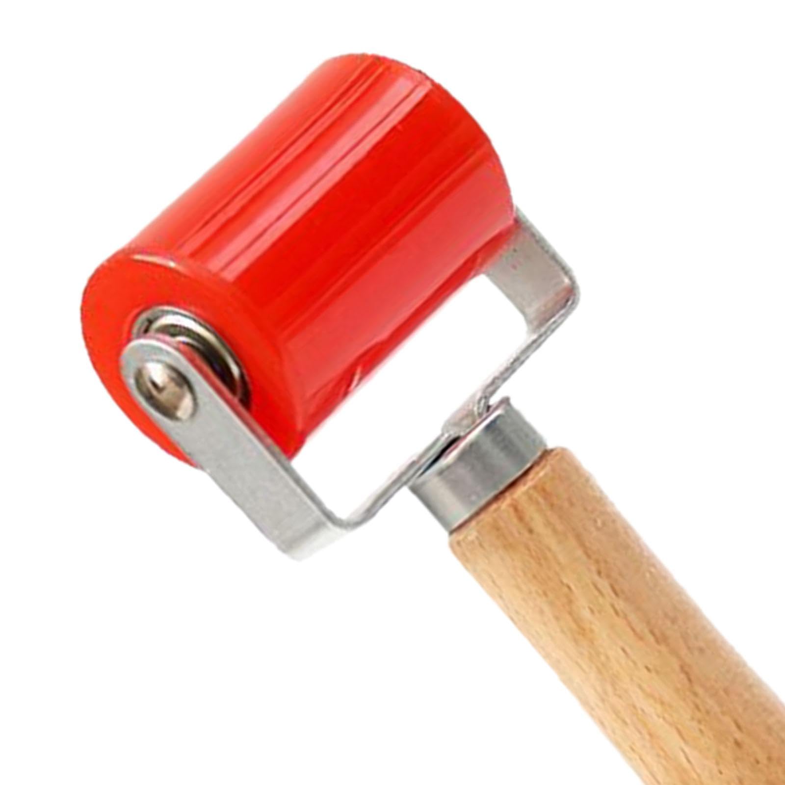 Strumento di vernice a rulli di cucitura da carta da parati Facile per la maniglia del legno Strumento per la pressione a pressione per decorazione, S