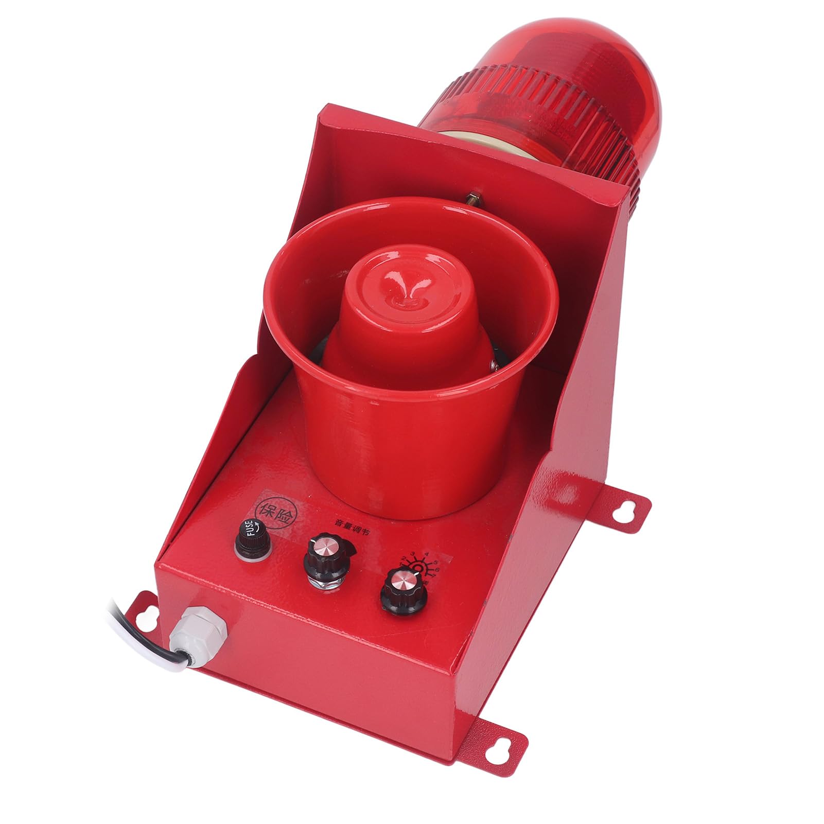 Alarma de Sirena Industrial Estroboscópica de Emergencia 40W 130dB Alto Decibelio Brillo Fuerte IP65 Alarma de Bocina Estroboscópica LED Impermeable para Diversas Industrias