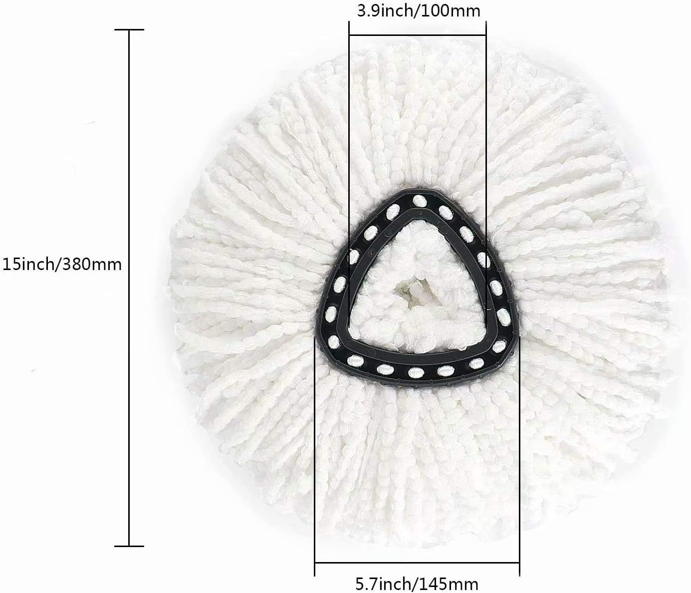 ANBOO 6 Pack Mop Replacement Heads Compatible with Spin Mop, Microfiber Mop Refills, Easy Cleaning Mop Head Replacement : Health & Household