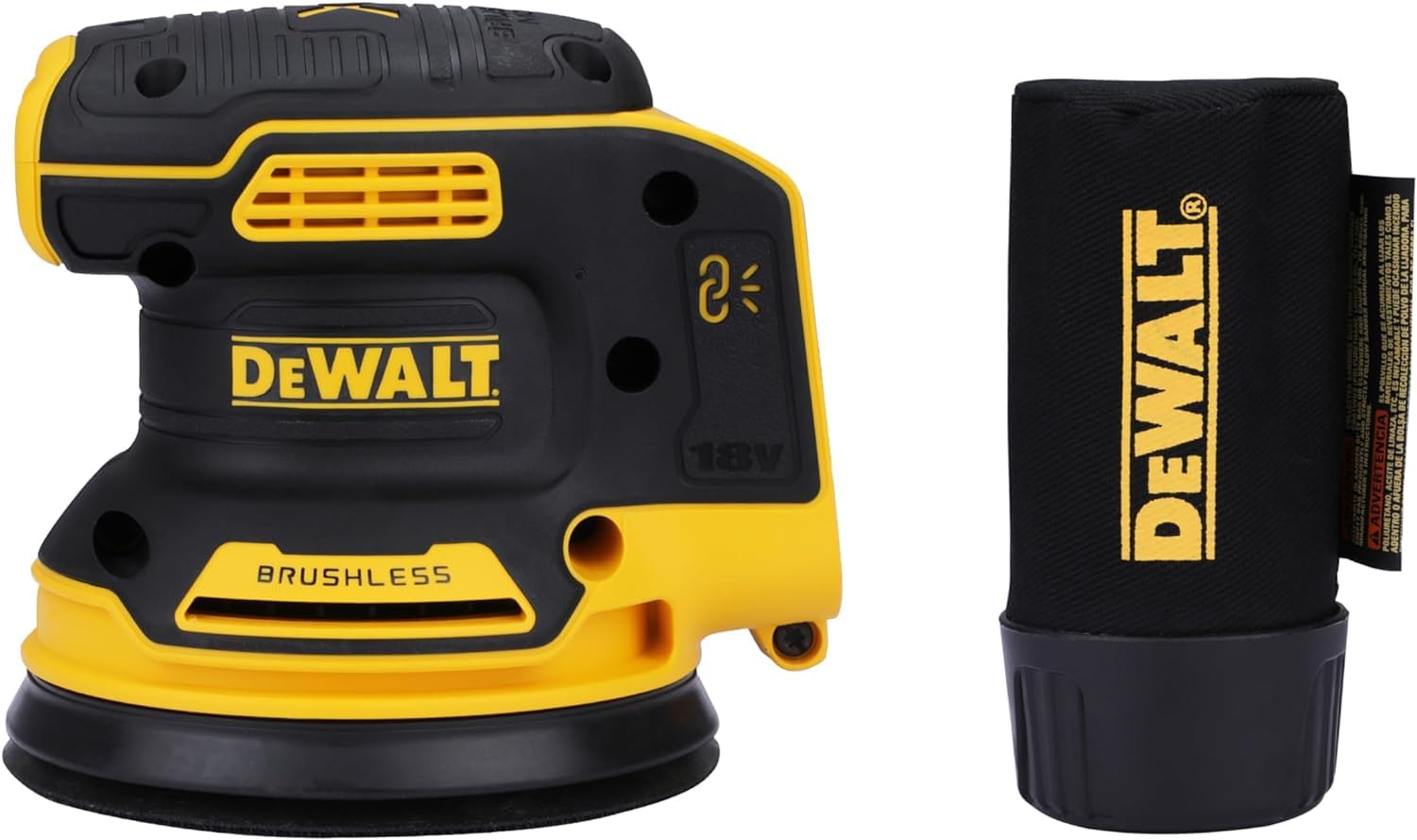 DeWALT DCW210N-XJ Ponceuse excentrique Brushless 125mm 18V (vendue seule) & DCS355N - Outil oscillant multi cutter 18V - sans batterie