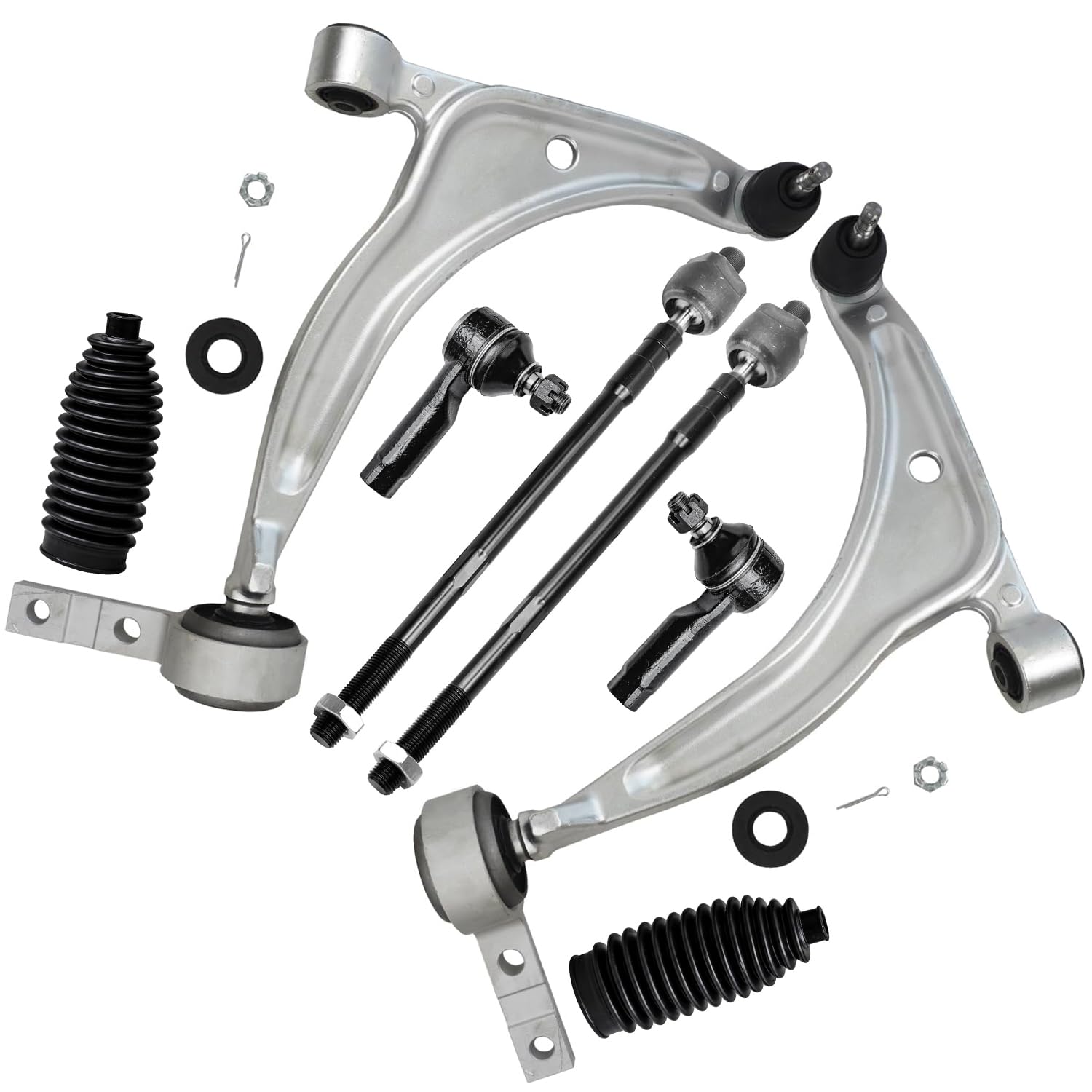 Detroit Axle - 8pc Front Lower Control Arms Kit for 2002-2006 Nissan Altima
