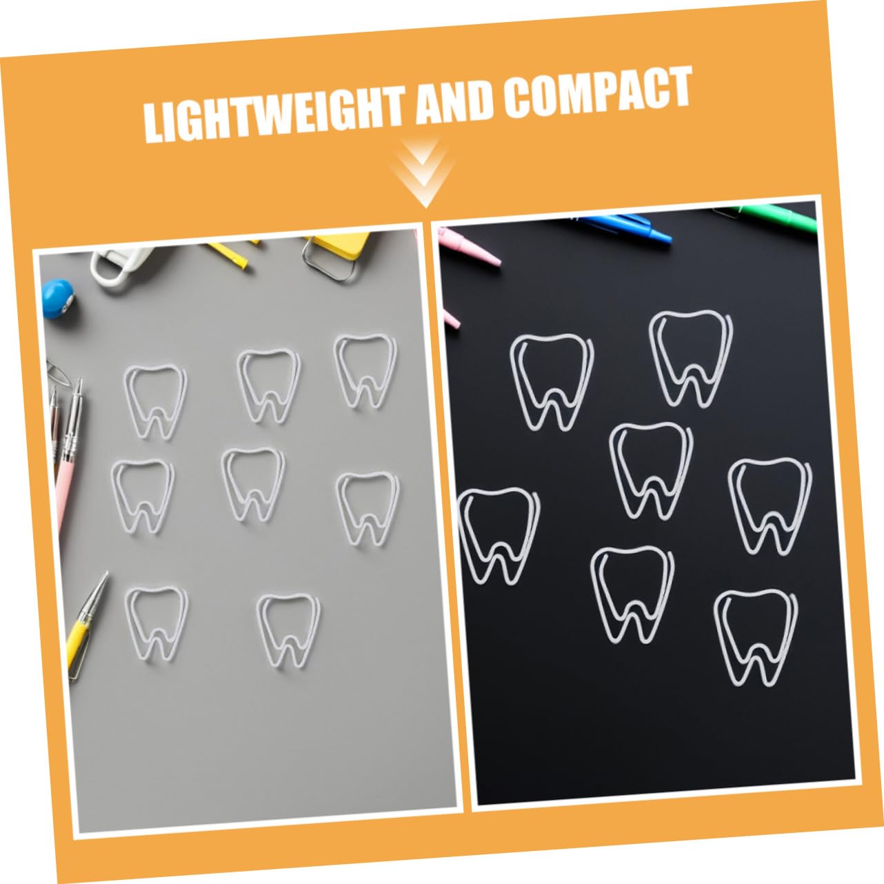 SHINEOFI 150 Piezas Clip de Papel en Color Claro Unidades Clips Metálicos Decorativos para Oficina y Útiles Escolares