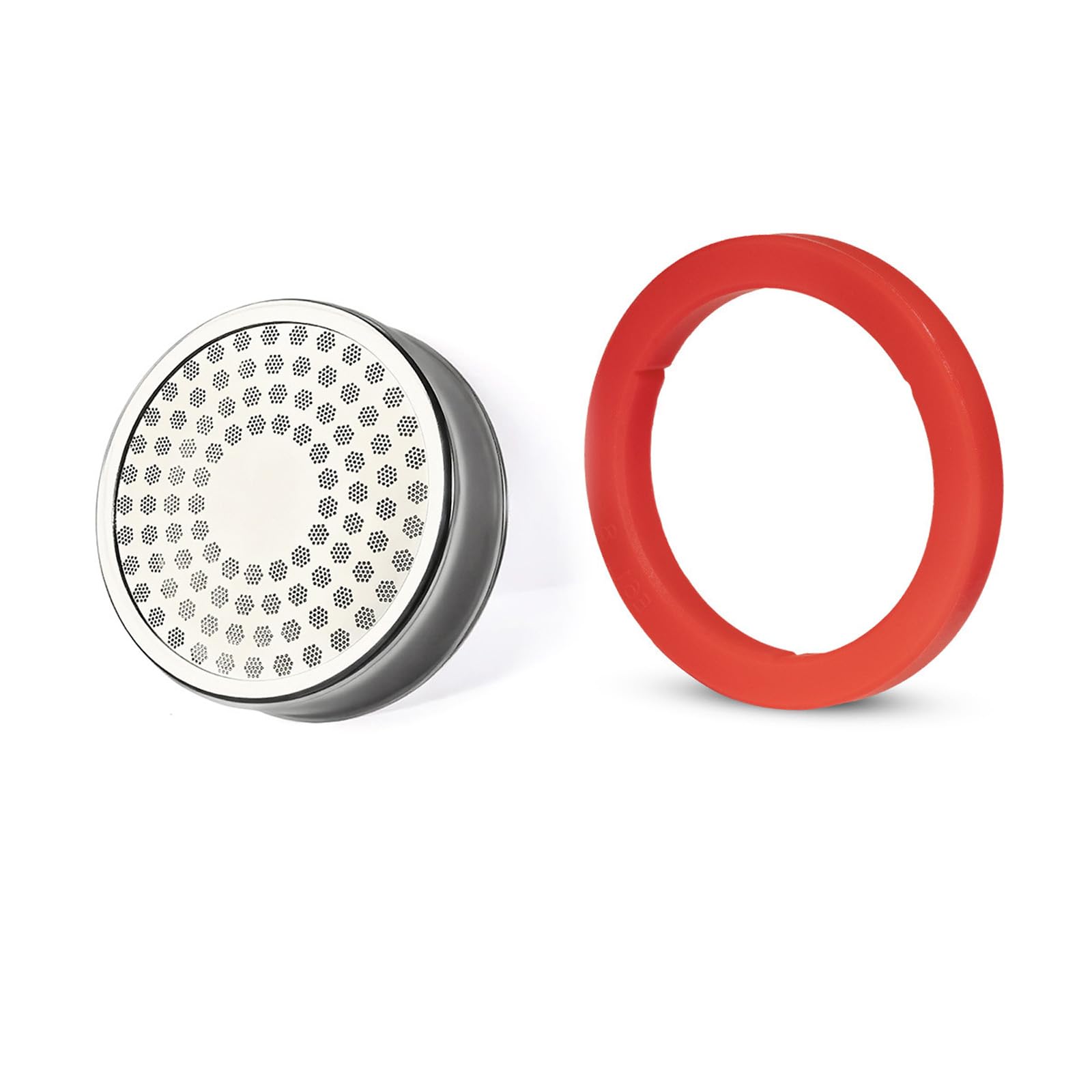 Mekalero 58mm E61 Brew Head Shower Screen and Silicone Seal Rings for Enhanced Espresso Espresso Machine Coffee Machine