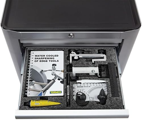Miniatura 4 de Tormek Estación de afilado TS-740 gabinete de afilado con cajones hechos a medida para adaptarse a los kits de accesorios y plantillas Tormek