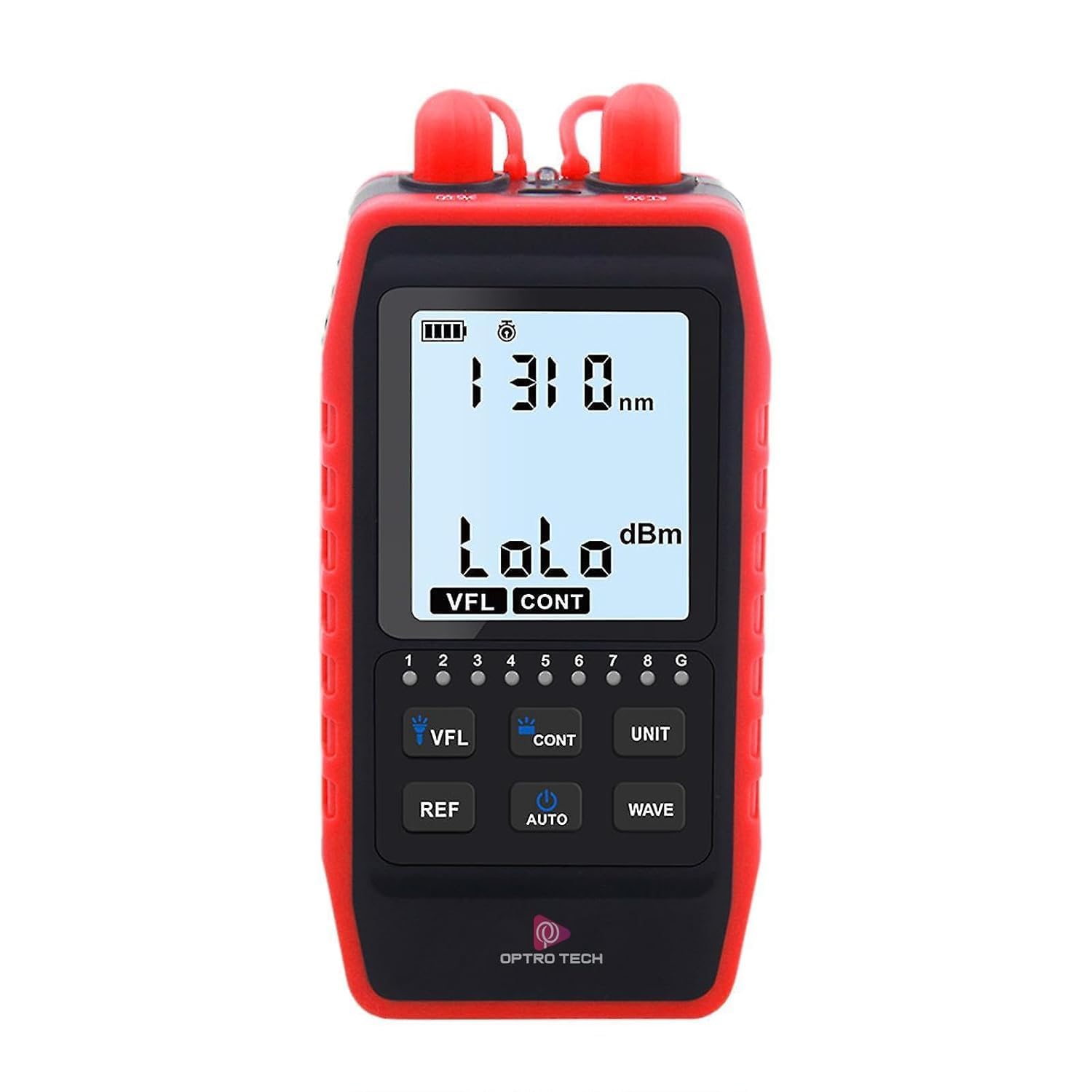 Optical Fiber Power Meter with Laser Light Optical Fiber Power Meter Visual Fault Locater 6 Wavelengths Testing, VFL, REF, FC, ST, SC Testing, Network Cable Tester NF-908L-picture-53