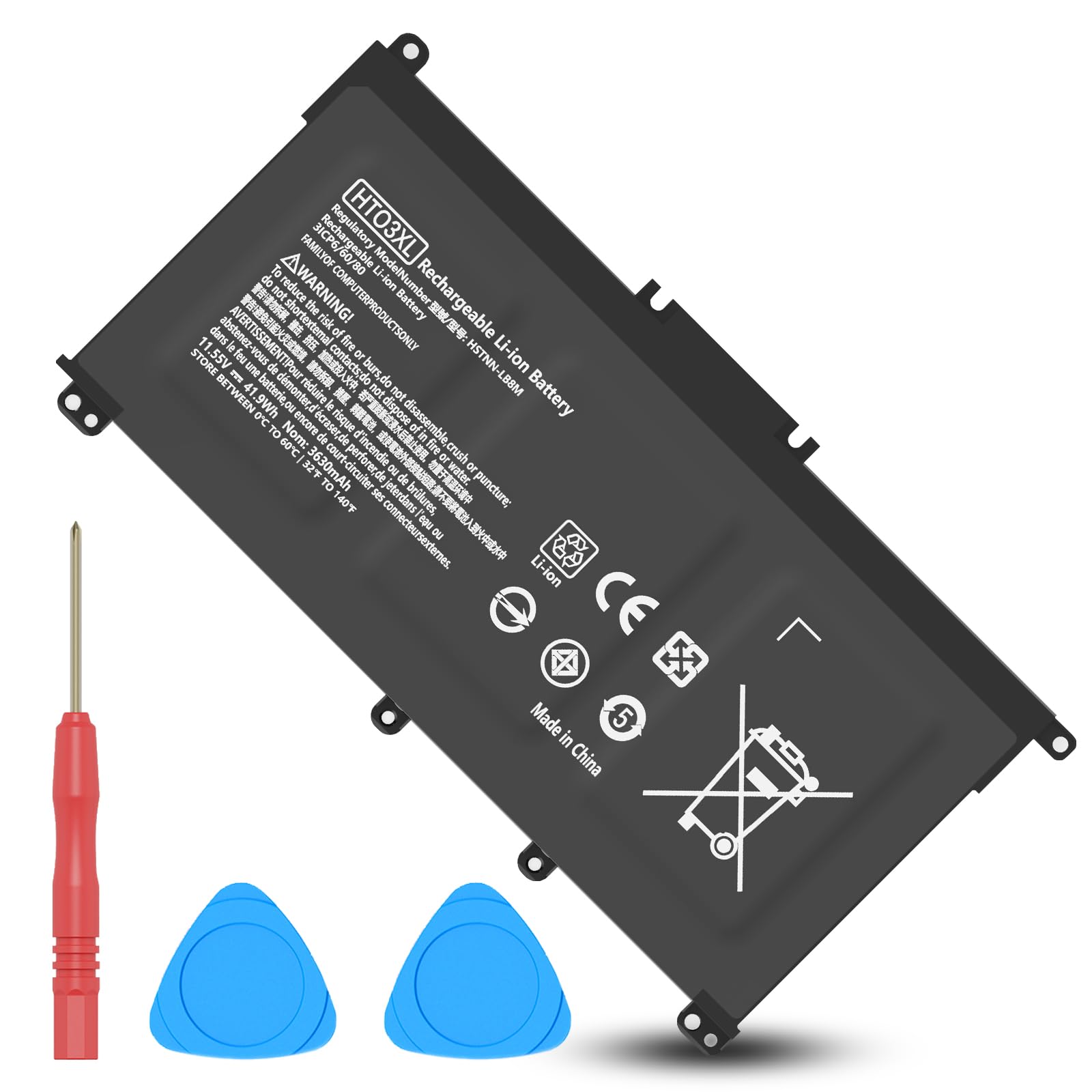 Hafiuege 11.55V/41.9Wh HT03XL TF03XL Batterie Compatible avec HP L11119-855 Pavilion 15-CS 15-DA 15-DB 15G-DR 14-CE 14-CF 14-DF 14-DQ 14-DK 17-by 17-CA 240 245 250 255 G7 HSTNN-LB8L HSTNN-DB8R