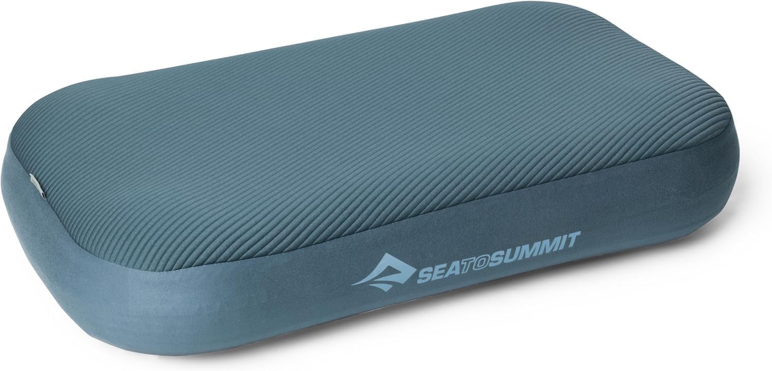 Sea to Summit - Aeros Memory Foam Campingkissen - aufblasbares Premium Reisekissen - Xpress-Ventil - 3D-Strick Komfort - bis 12 cm Höhe - rutschfest mit PillowLock - für Camping, Trekking & Reisen