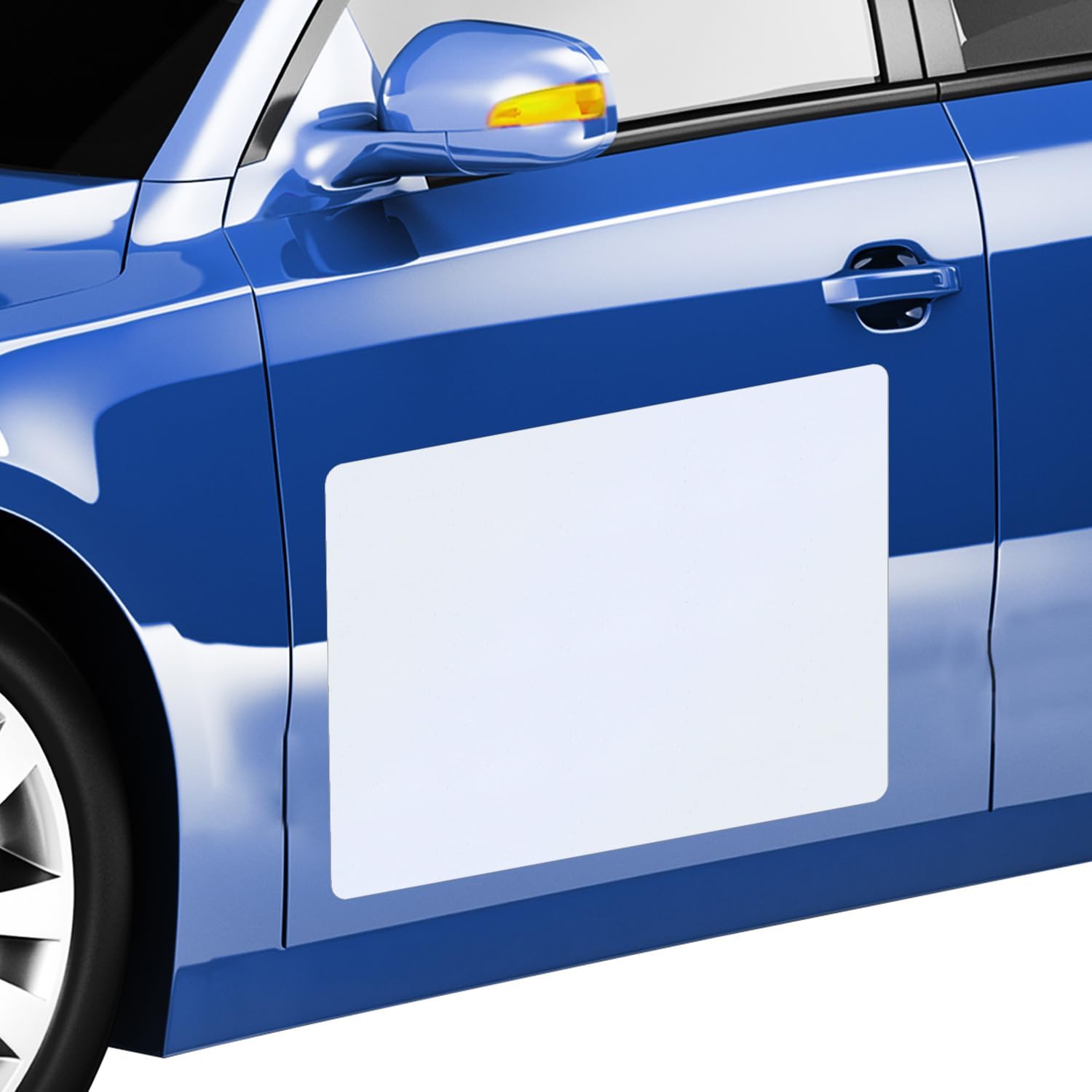 SmartSign 2-Pack Blank Car Magnet Signs - 18"x24", 40 mil Thick Blank Truck/Vehicle Door Magnetic Sheet, White PVC Finish, Rounded Corners 18" x 24" - Pack of 2