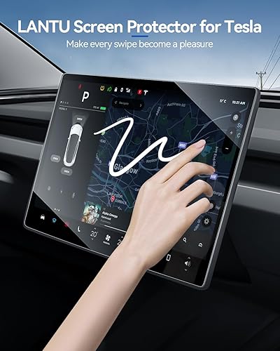 Miniatura 6 de Protector de pantalla mate para Tesla Model Y Juniper 2026 2025 y 2024 2025 Model 3 Highland [sin deslumbramiento, sin huellas dactilares],