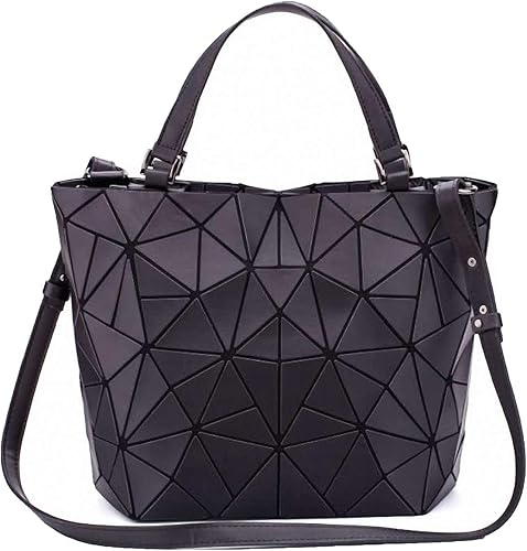 Bolso de mano geométrico con asa superior para mujer, bolso de mano mate, bolso de hombro geométrico