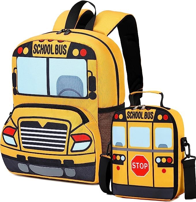Sac à dos enfant garçon préscolaire BLUBOON anti-repas chaud avec compartiment isotherme bus