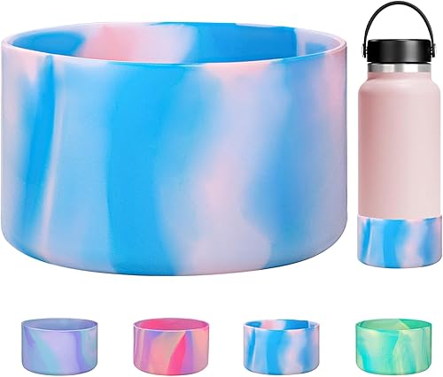 HEYSKAY Protective Flask - Bota de silicona de 12 a 40 onzas para botella de agua Hydro Flask, y compatible con Stanley Tumbler, Yeti, Simple