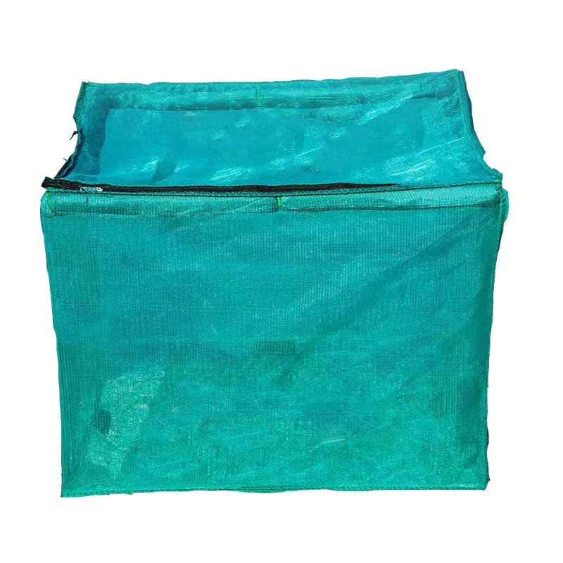 Lawaia Käfig Netz Fischfalle Fischnetz Faltbare Fisch Netz Tragbare Fischzucht käfig mit Abdeckung und Schwimmer Fischernetz für Teich, Fischzucht, Aquakultur