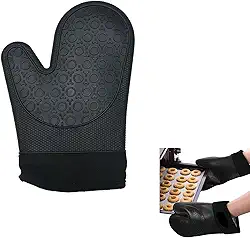 Luva Termica Para Cozinha, Luva para Forno de Silicone com Proteção Térmica, Utensilios para Cozinha Silicone,Suporta Temperaturas de Até 220ºc