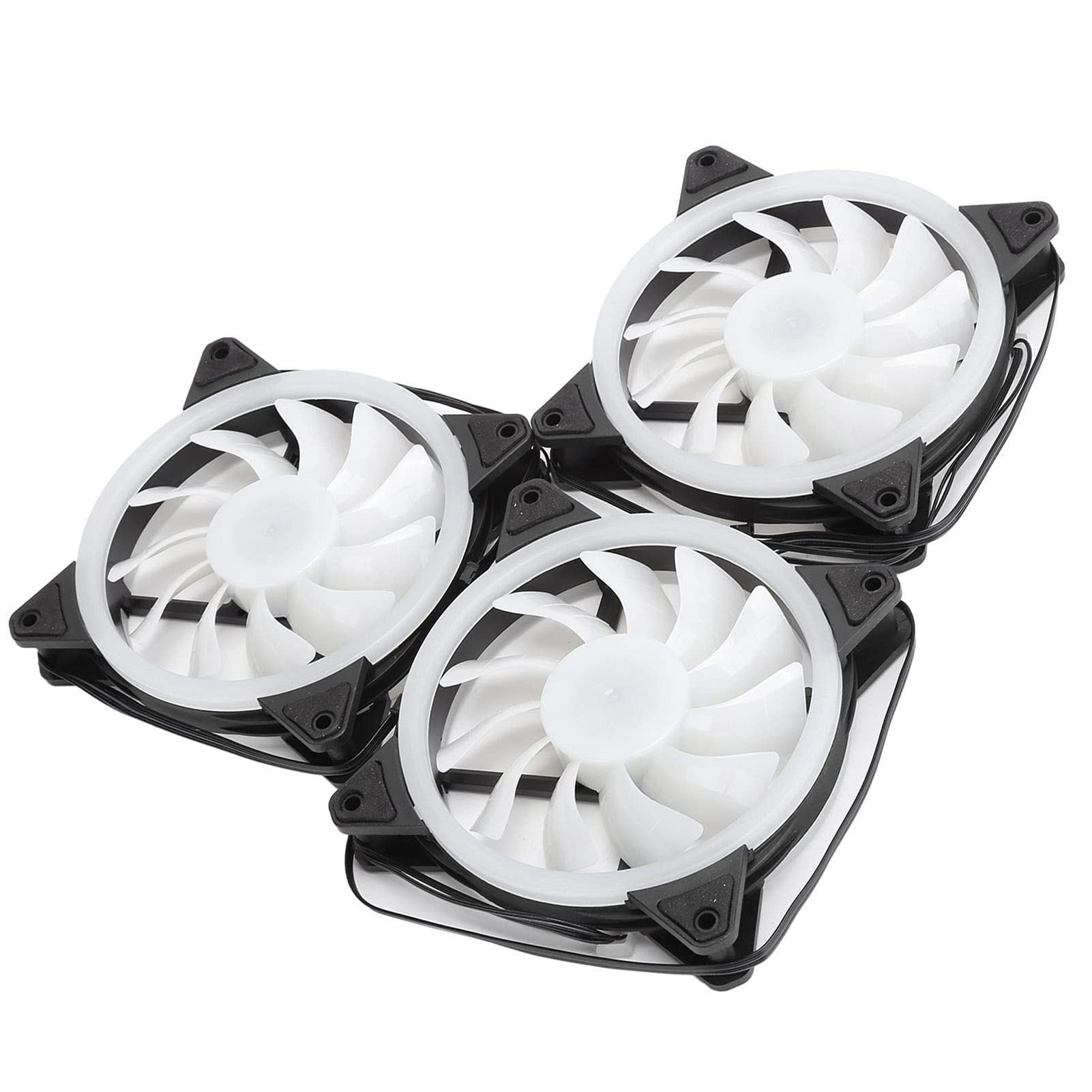 Bewinner Ventola di Raffreddamento per PC RGB da 3 Pezzi da 120 Mm per Case del Computer, Ventola a 6 Pin con Cuscinetto Idraulico Ventola a Bassa Rumorosità e Flusso d'Aria Elevato con