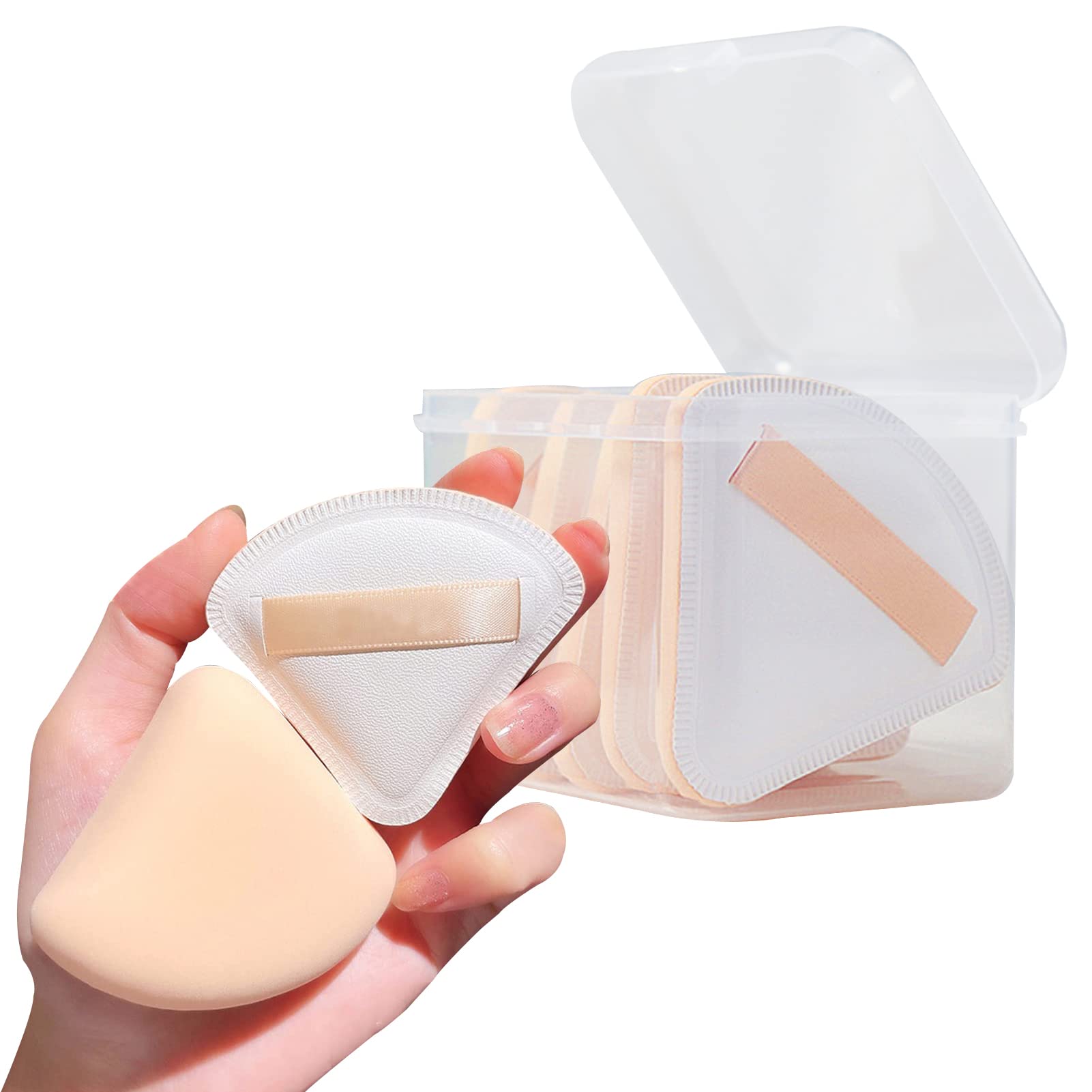 Beauenty Triangle Powder Puff, Makeup Puff, Makeup Sponge for Face Powder Foundation Beauty Blender (5 Pieces)