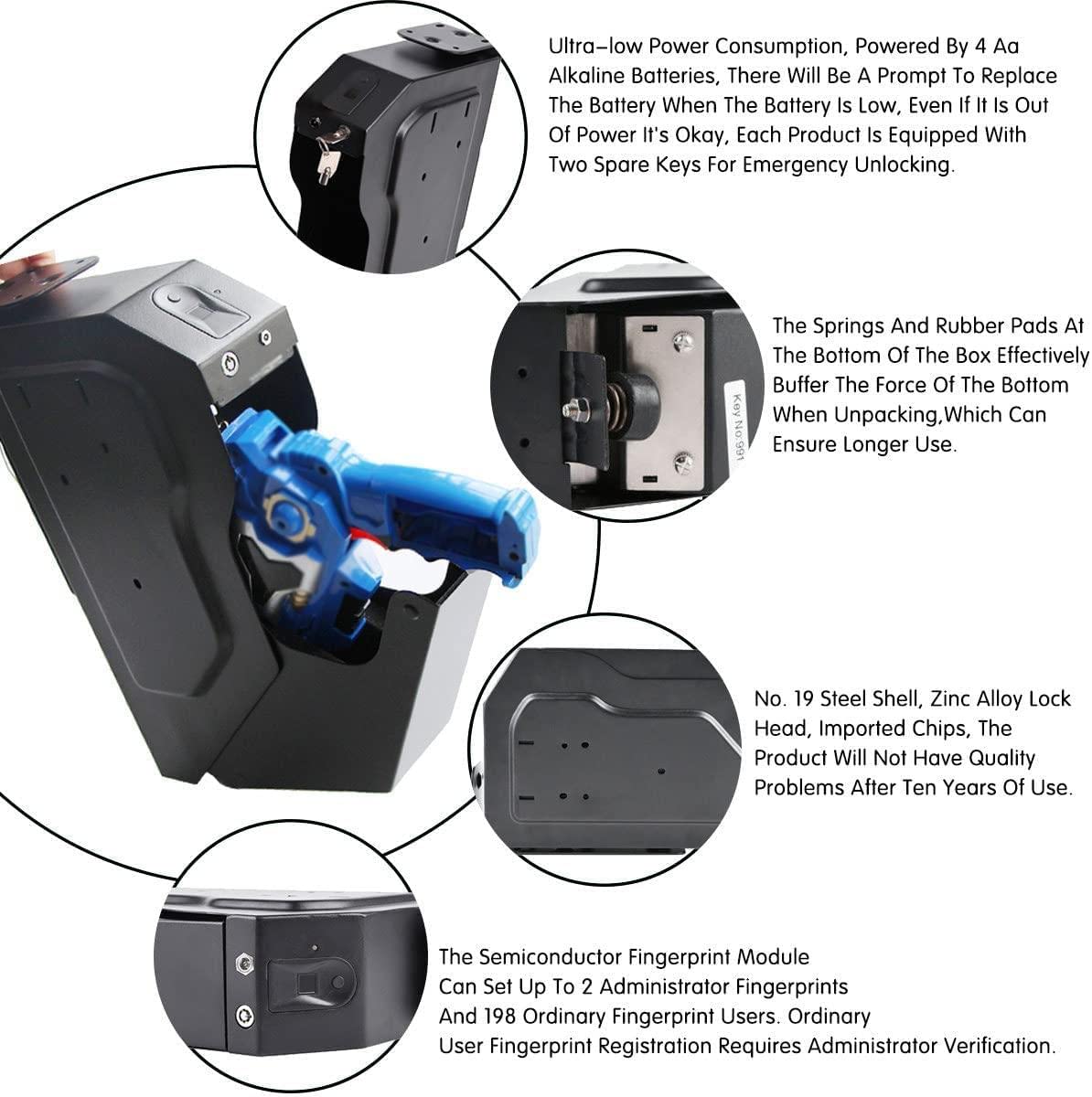 ARMOIRE DE RANGEMENT antivol empreintes digitales mot de passe armoire