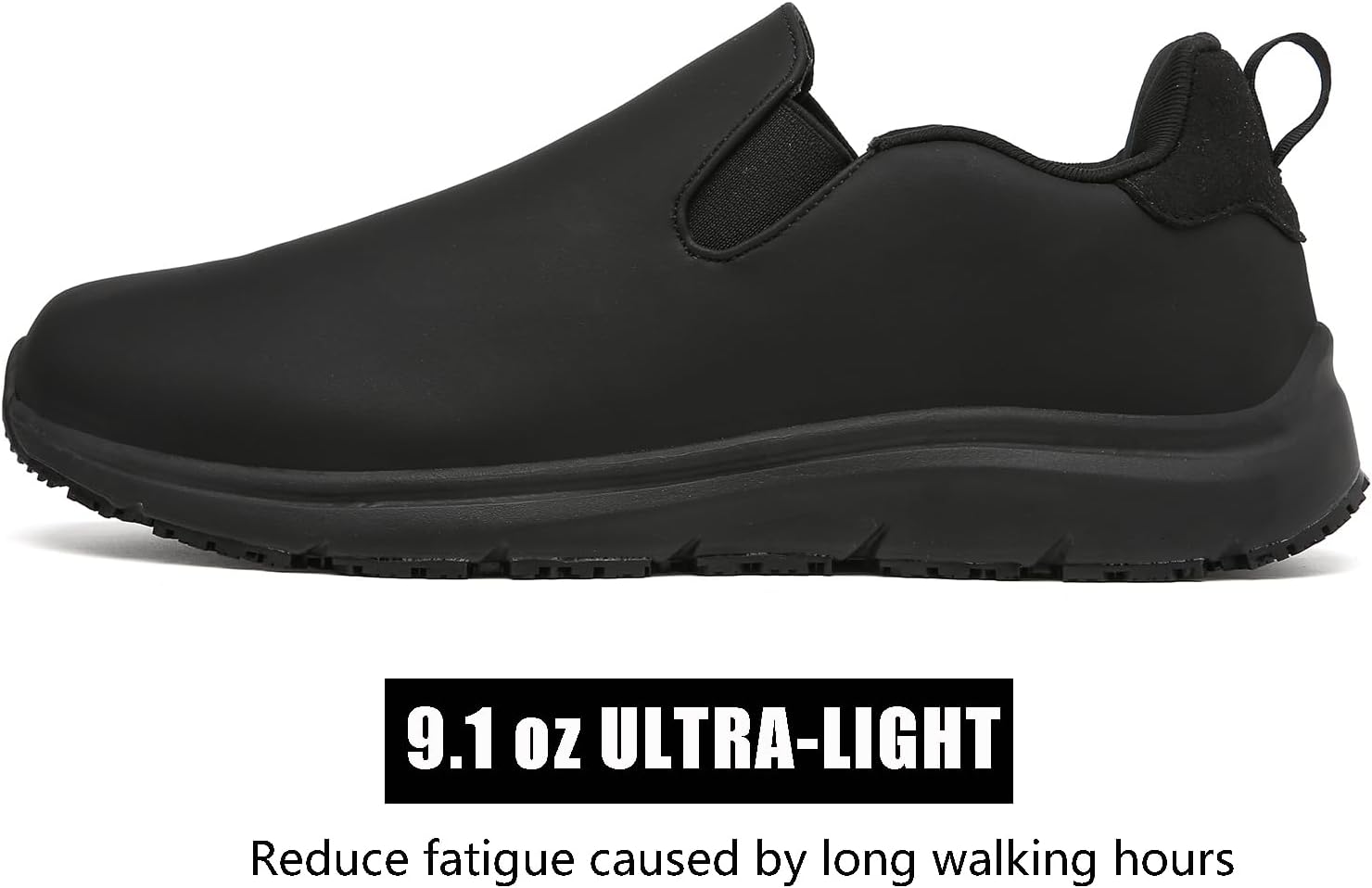ulogu Non Slip Waterproof Shoes for Men Women丨Oil Resistant Slip On Work Loafers