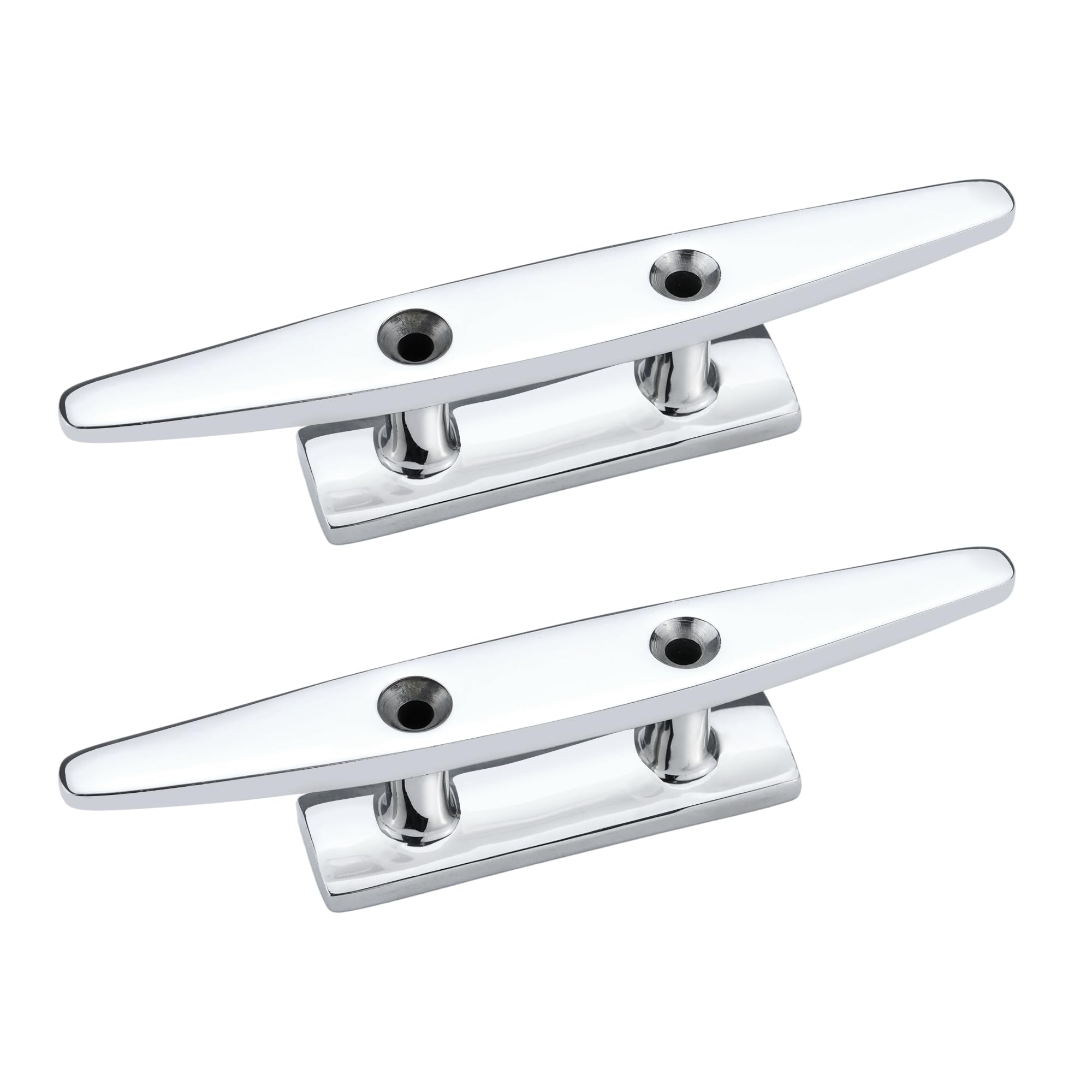 Boat Cleat Open Base Boat Cleat 4/5/6/8 inch Dock Cleat 316 Stainless Steel Boat Marine Grade, Rope Cleat for Boat Docks Decks Nautical Kayak Yacht