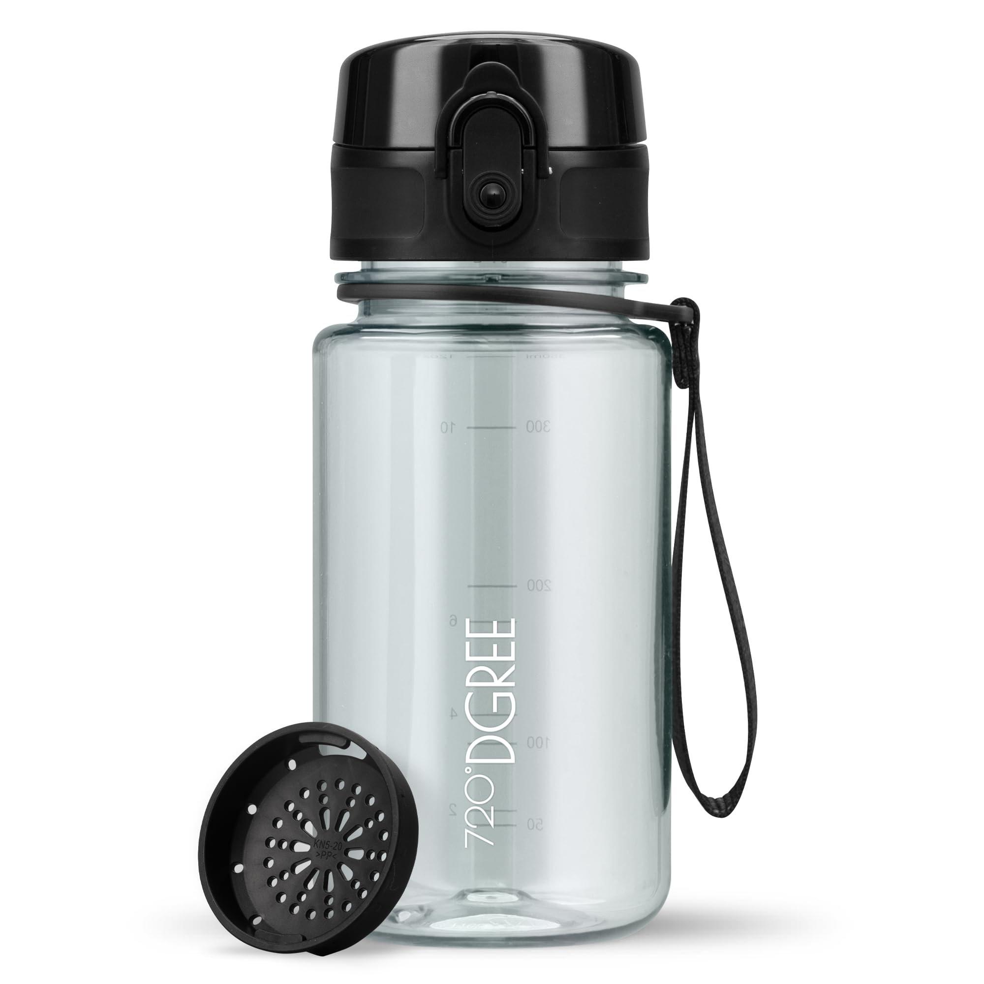 720°DGREE Botella uberBottle + colador – 350 ml, 500 ml, 650 ml, 1000 ml, 1,5 l, 2 l – Sin BPA – Botella de agua para deportes, escuela, niños, fitness, gimnasio, bicicleta, exterior – ligera — view 59