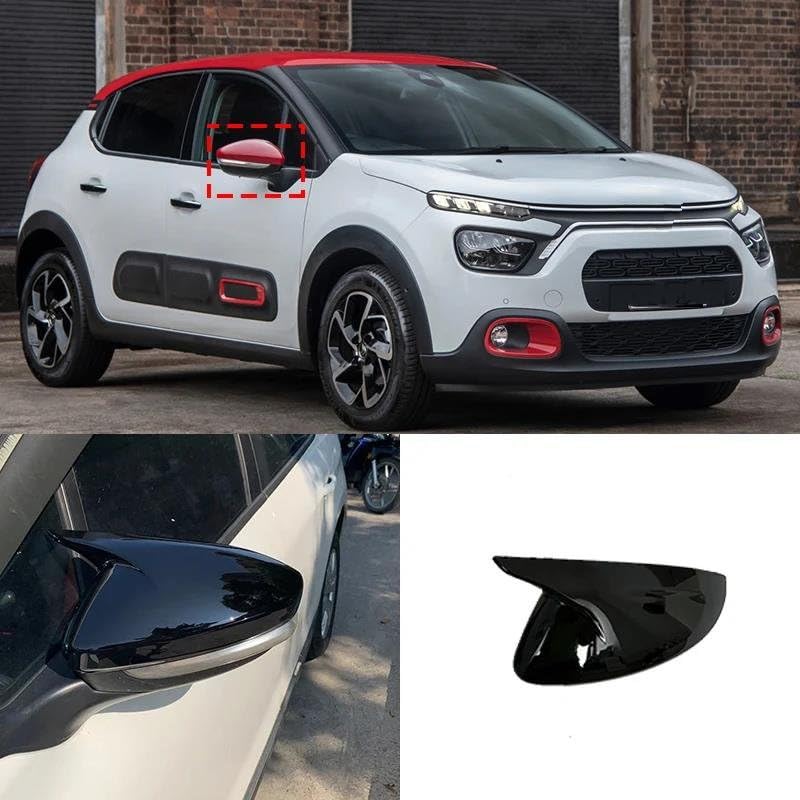 Nonuiny Fr Citroen C3 2020 2021 2022 C4 Fr Cactus 2018 2019 2020  Auenrckspiegel Abdeckkappe Gehuse Modifikation Rckspiegelgehuse (Color  : Bright Black): Amazon.de: Auto & Motorrad