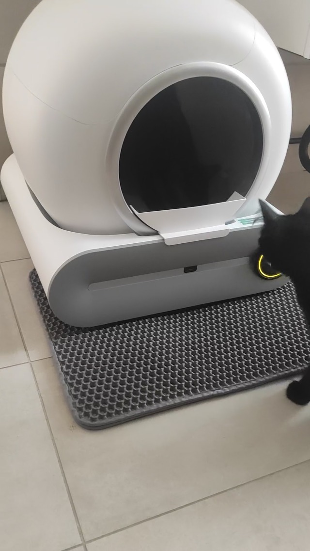 Lettiera Autopulente Per Gatti Con Design Aperto E Controllo App – Contenitore 10,5L, Sicurezza A Doppio Sensore, Compatibile Con Tutte Le Lettiere