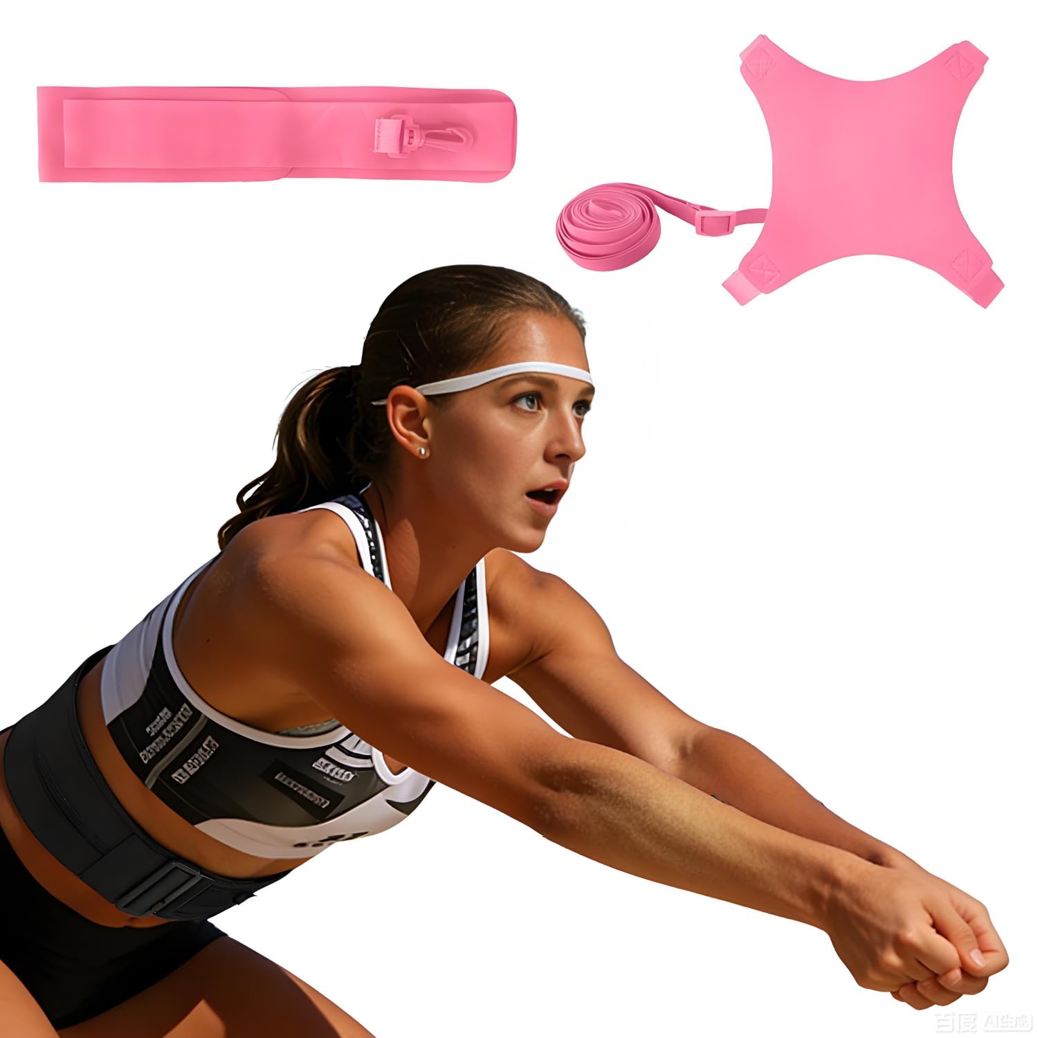 Kit Di Attrezzature L'Allenamento Pallavolo, Pallavolos Spike Trainer, Cintura Per Allenamento Pallavolo, Attrezzatura Da Allenamento Aid Pallavolos, Con Pallamano, Per Principianti
