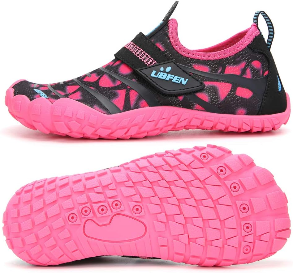 UBFENWater Shoes for Kids Boys Girls Aqua Socks Barefoot Beach Sports Swim Pool Quick Dry Lightweight Toddler Little Big Kid
