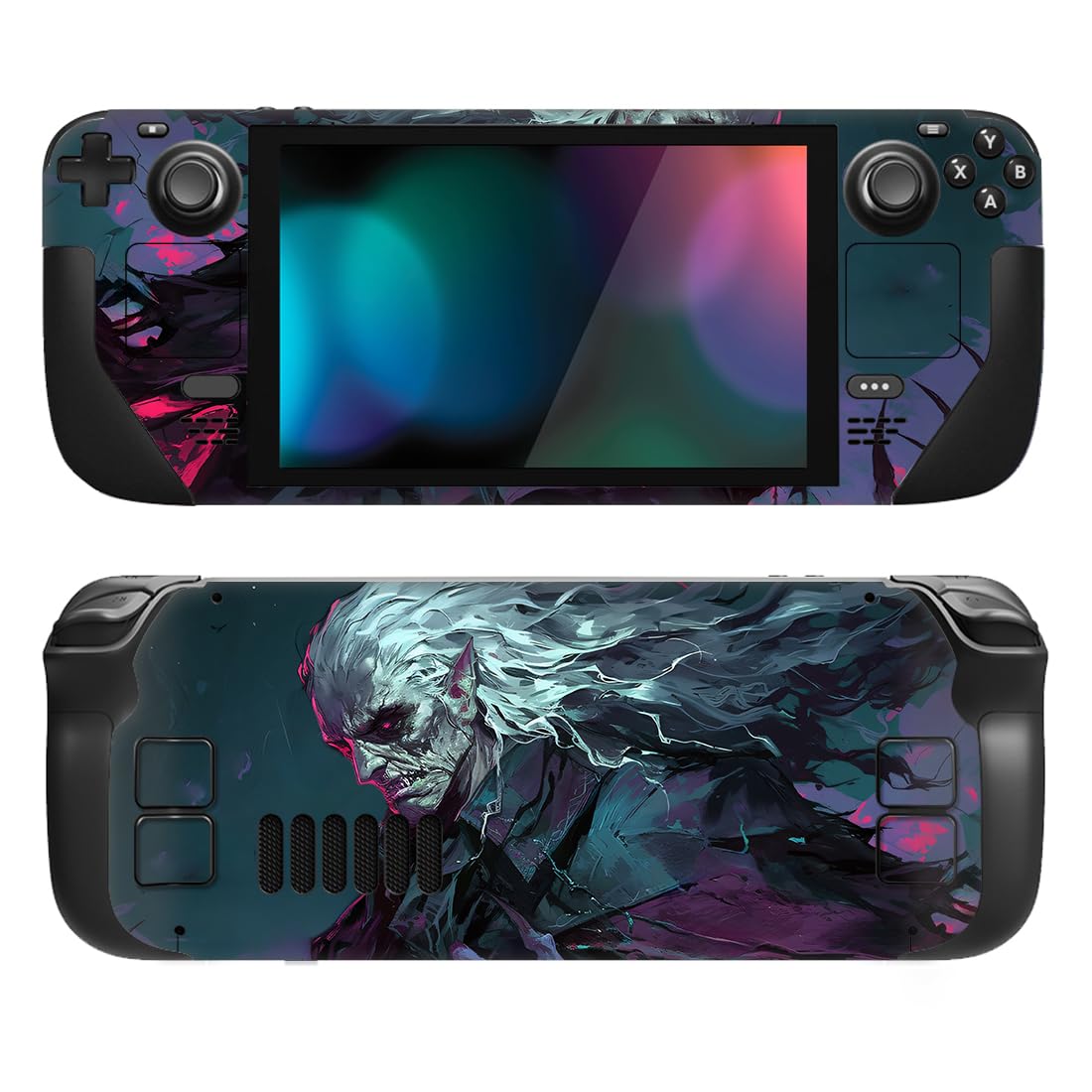 playvital Full Set Protective Skin Decal for Steam Deck LCD, Custom Stickers Vinyl Cover for Steam Deck OLED - Messy Code — view 19