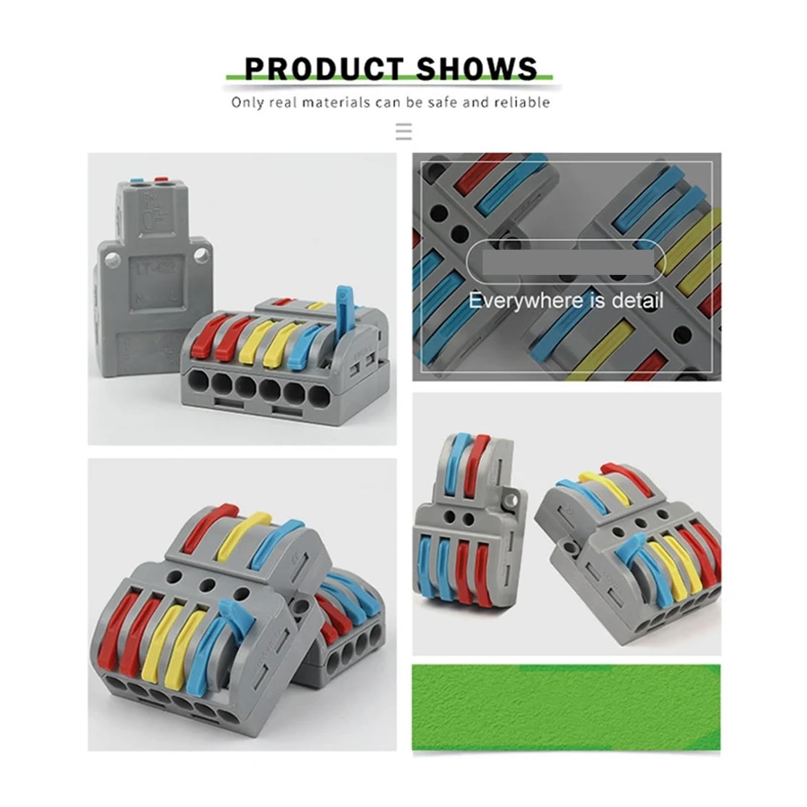 Hebel-Drahtverbinder-Splitter-Push-in-Klemmensatz