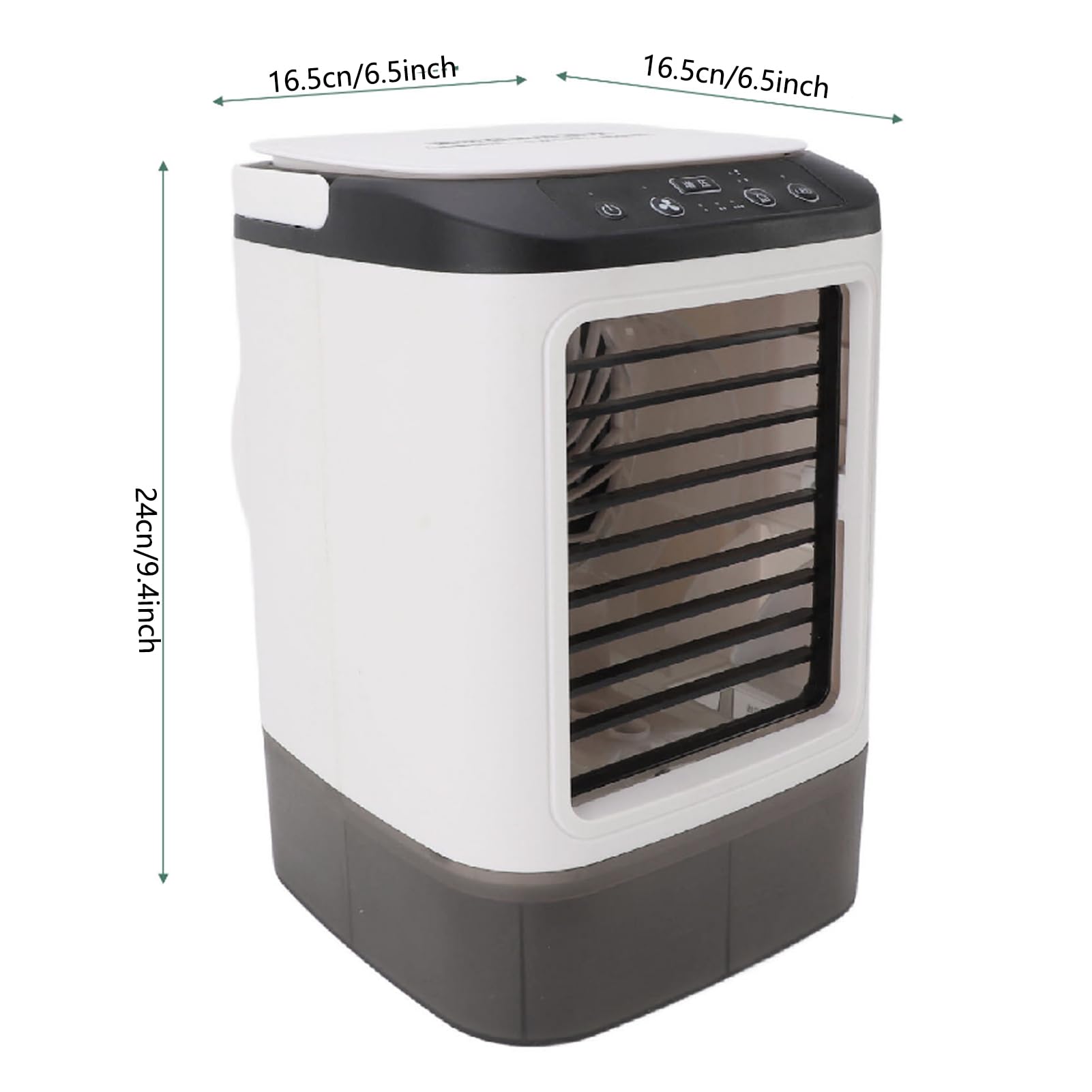 Irfora Mini Aire Acondicionado Ventilador de Refrigeración por Nebulización Humidificador Portátil para Escritorio de Oficina en Casa 12W 900ml