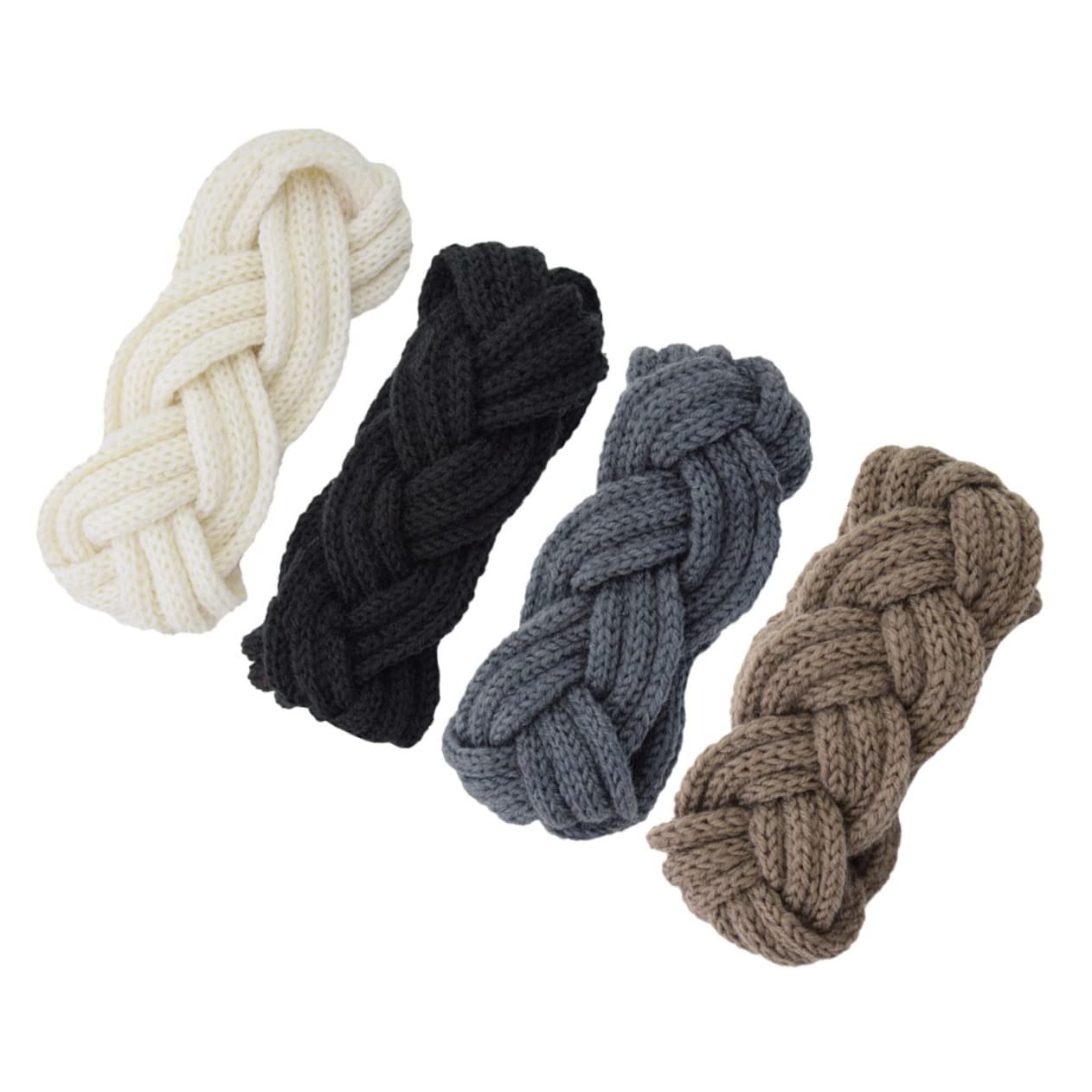 GALPADA Warm and Stylish Braid Knitted Headbands 4pcs Ear Covers for Women Teen