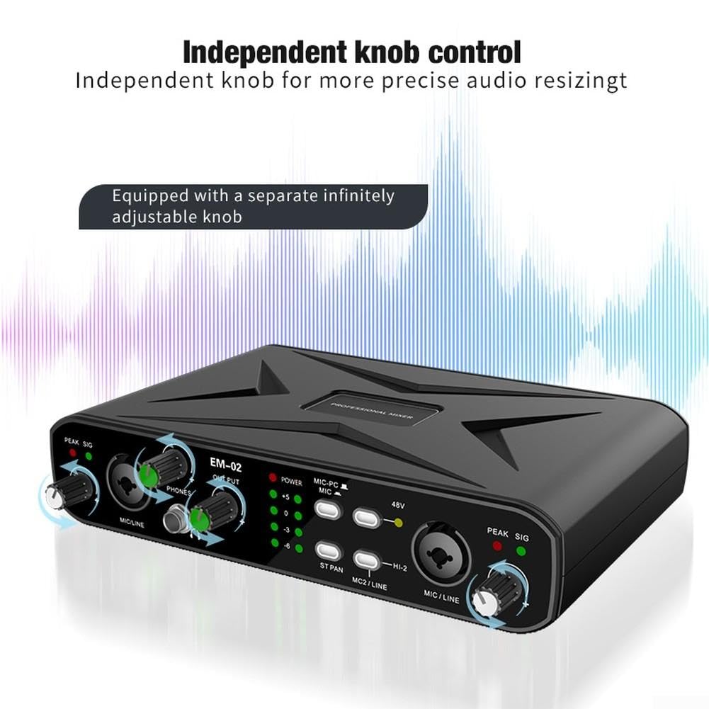 Scheda Audio USB 2 In 2 Out 32 Bit per Studio