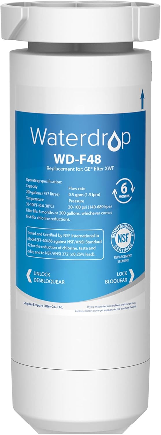 Waterdrop XWF NSF Certified Replacement for GE® XWF