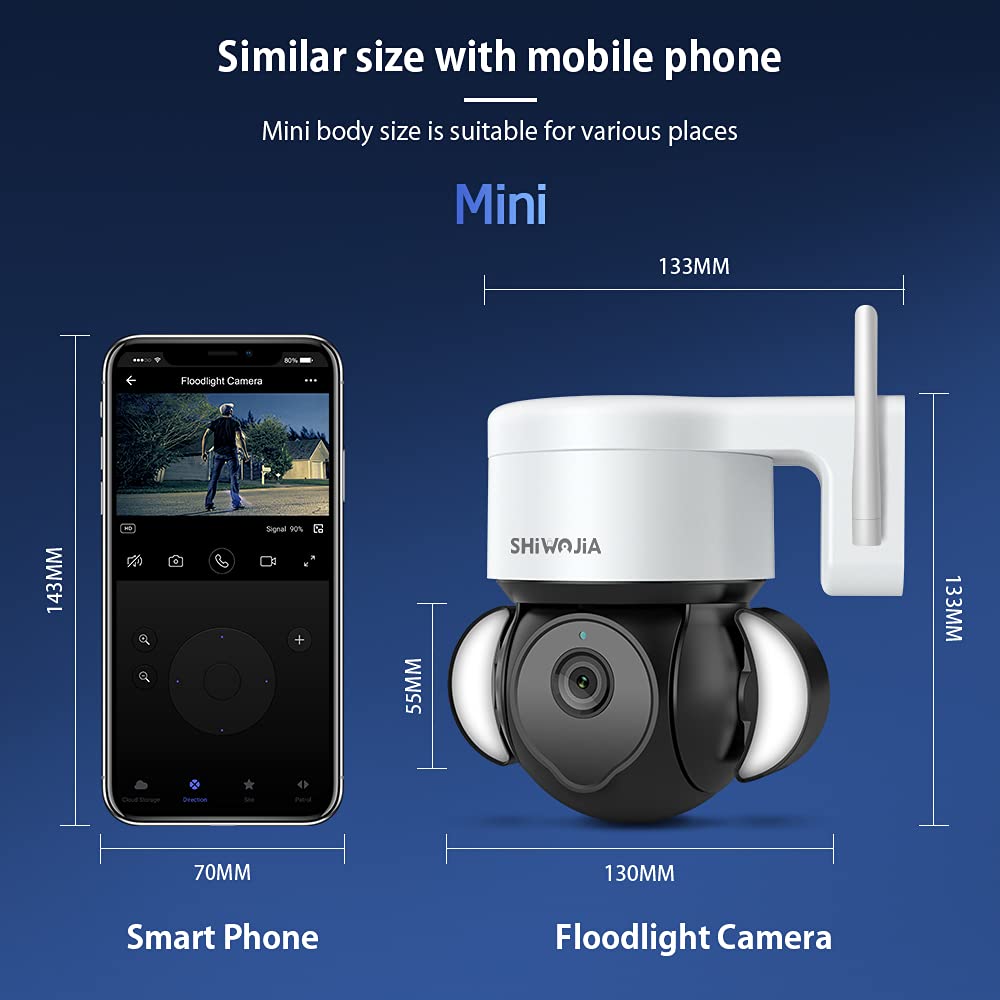 Camera WiFi PTZ 2.4GHz 4X Zoom Outdoor Surveillance - Dettaglio