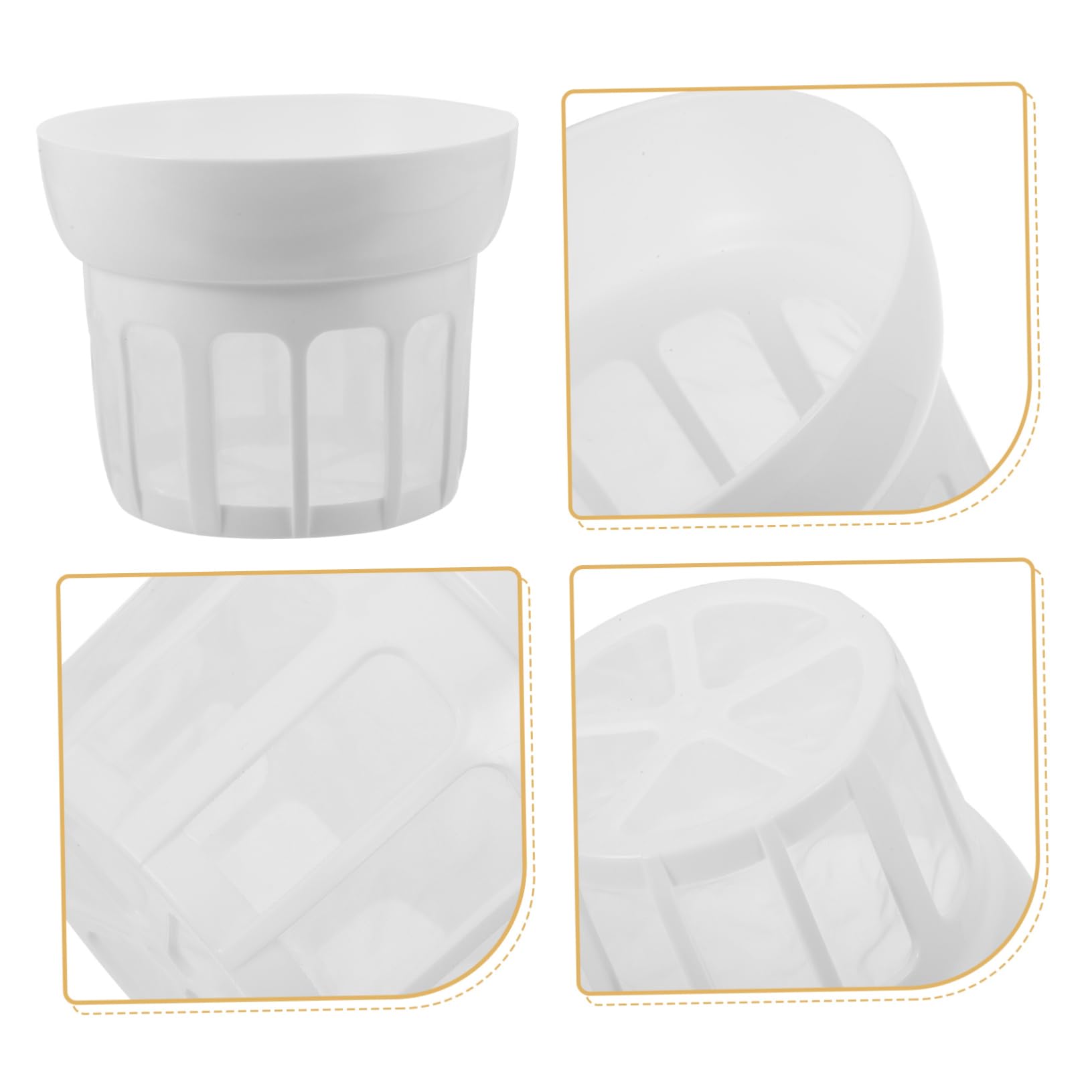 Hohopeti Colino per Yogurt Greco in Plastica Bianca Maglia Fine, Versatile e Facile da Usare, per Cucina e Uso Domestico
