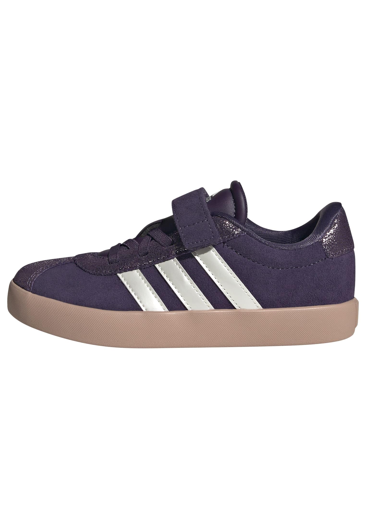 adidas Unisex Baby VL Court 3.0 Shoes Infants, Aurora Plum/Zero Metalic/Pink Gum, 26 EU