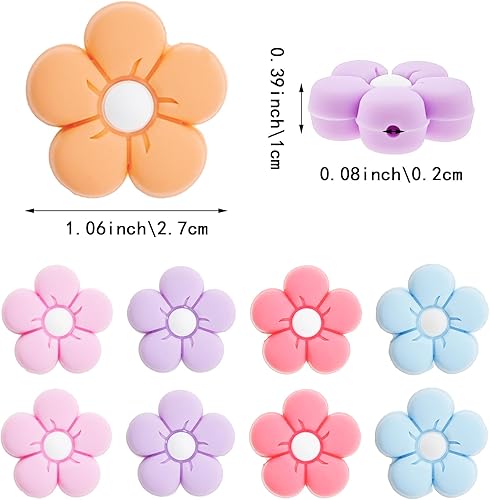 Miniatura 2 de Paquete de 10 protectores de punta de aguja de silicona, accesorios y suministros para tejer, tapones para agujas de tejer, protectores de puntos,