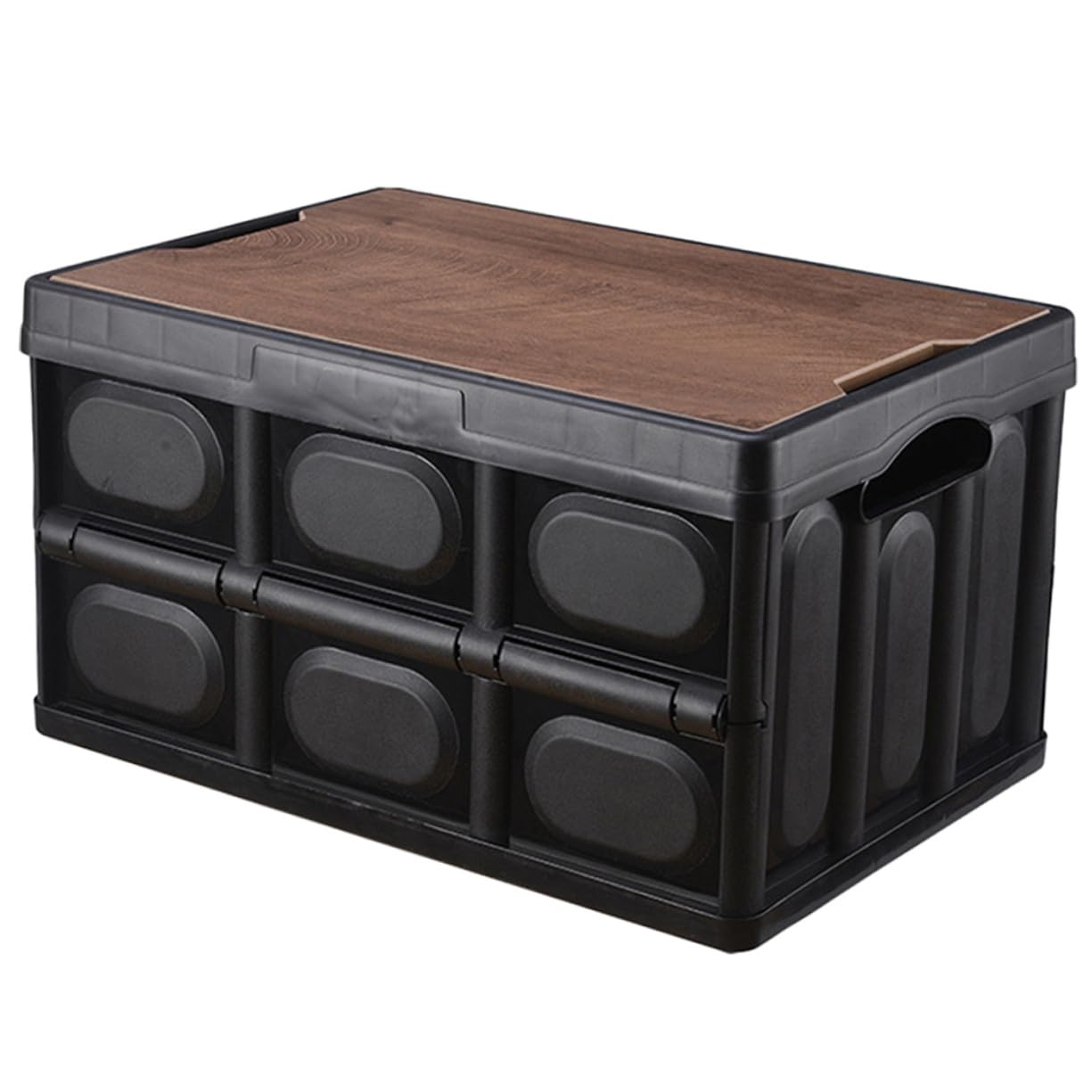 SHINEOFI Faltbare Aufbewahrungsbox mit Deckel Klein Kunststoff Organizer für Kleidung Bettwäsche Schlafzimmer Aufbewahrungskorb Robust und Platzsparend