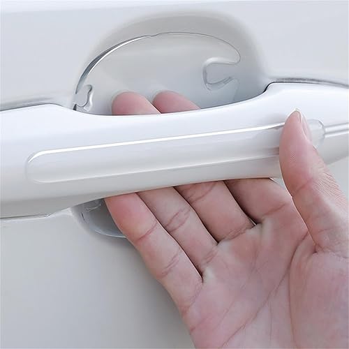 Protector de arañazos para manija de puerta de automóvil, universal, impermeable, antiarañazos, calcomanías protectoras de vinilo transparente