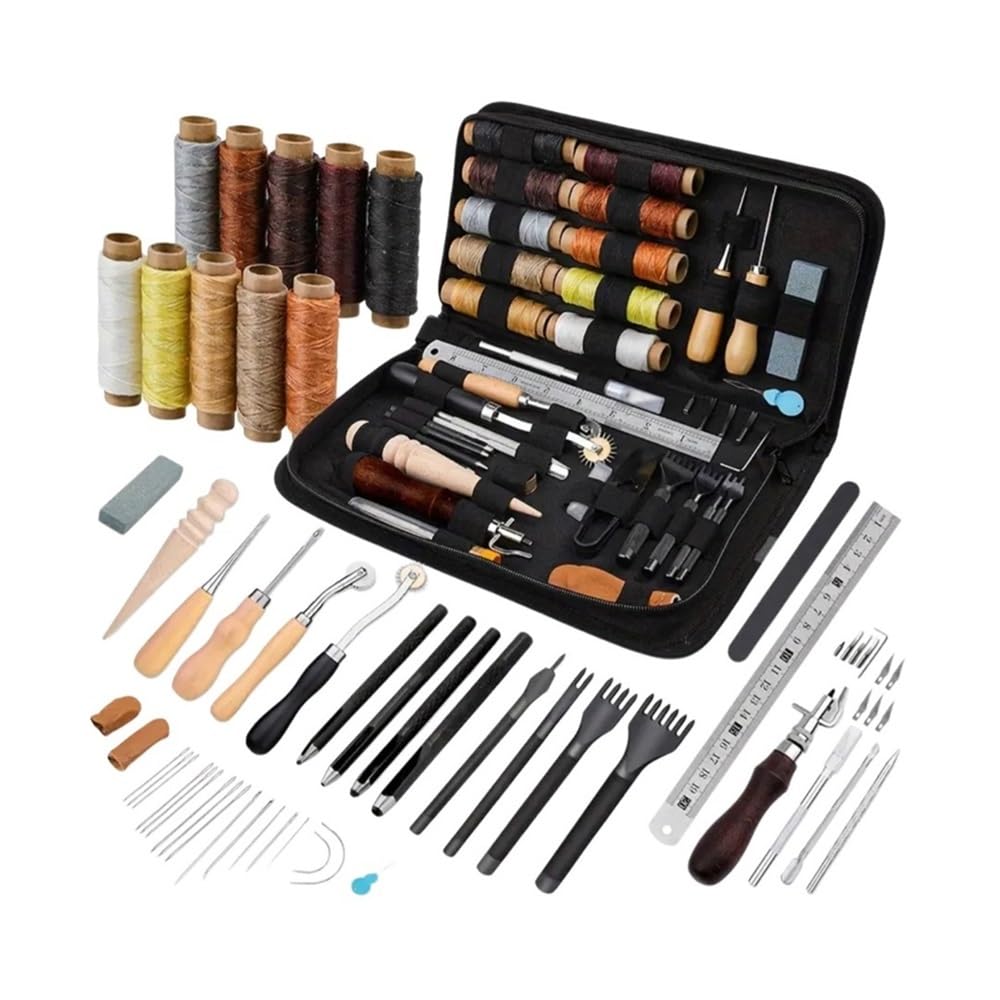 Kit couture cuir poinçon aiguille fil pour réparer les déchirures de canapé