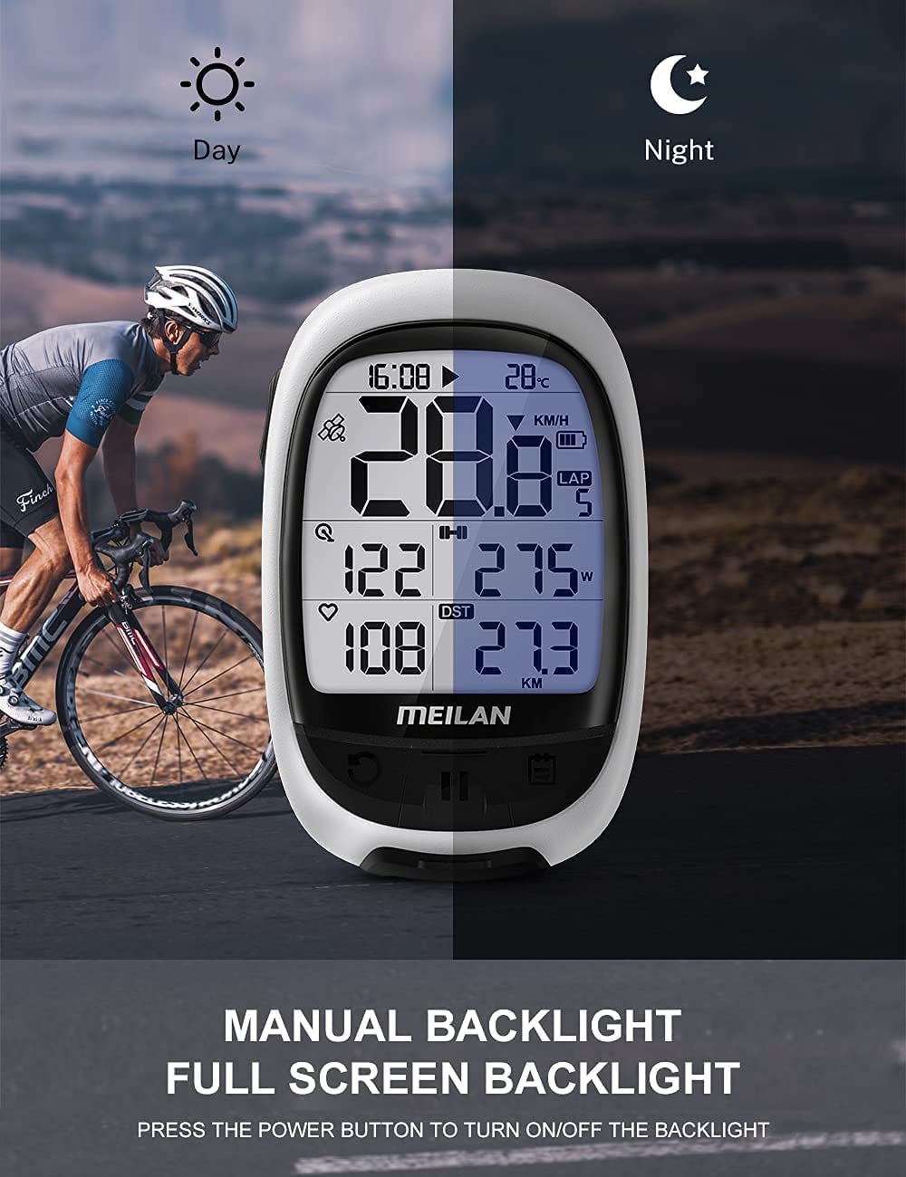 Gps Bike Meilan Power Meter Meilan Gps Bike Computer M2 Oval