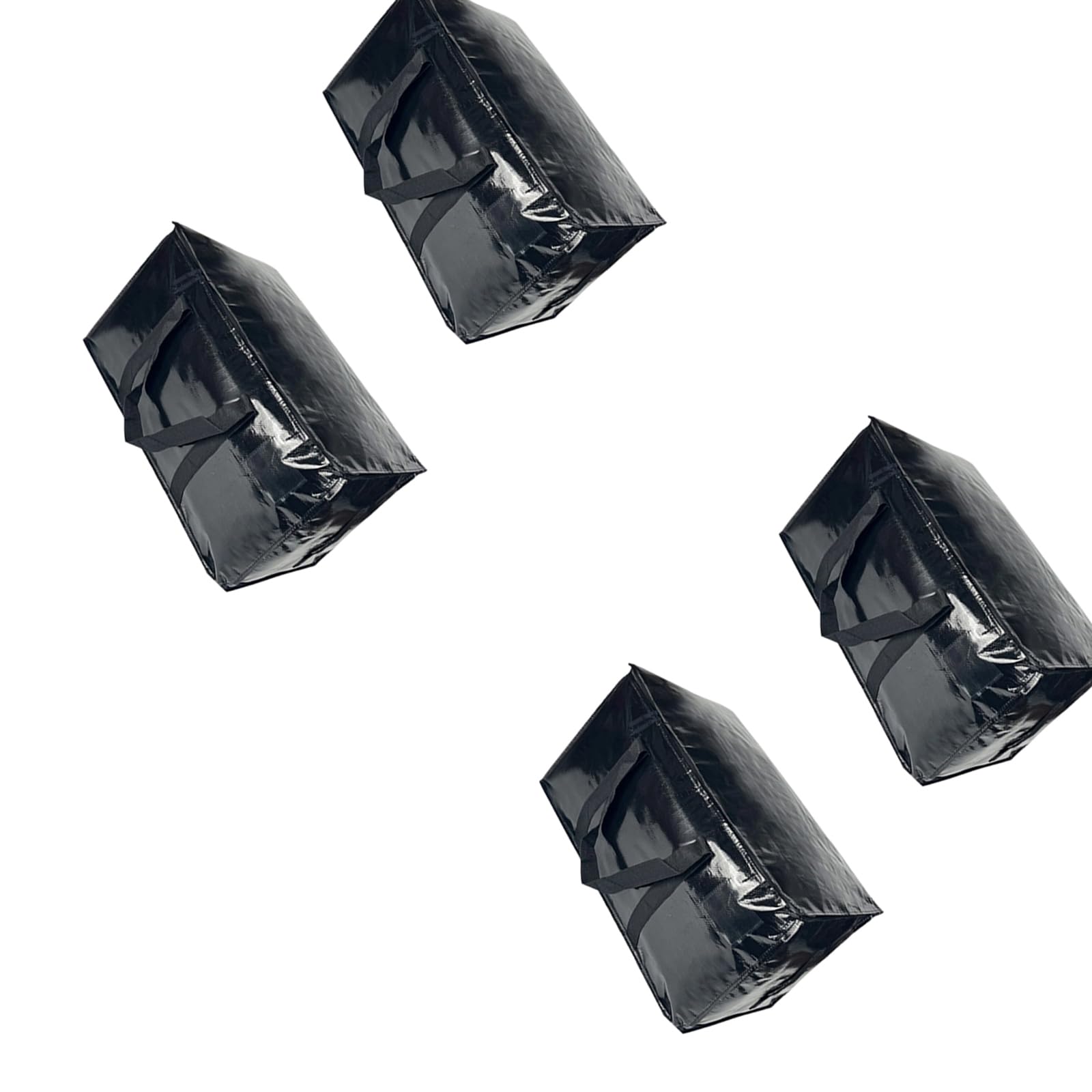 Of 4 Strong Relocating Storage Sacks Large Capacity 90L for Clothes Bedding Organizing Pliable Permanent Plan with Pulls and Belts Pliable Relocating
