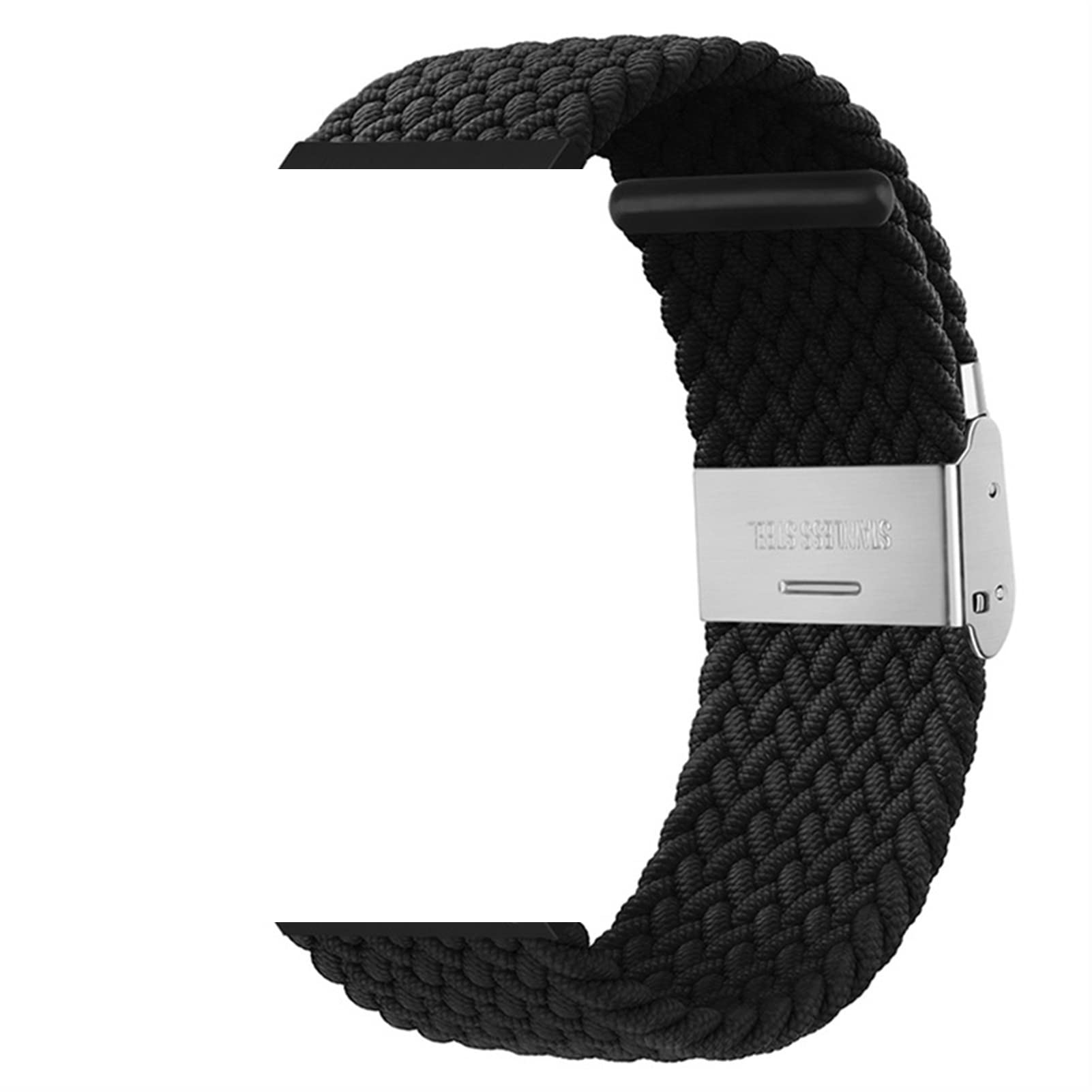 Czke Black For Garmin Quickfit Watch Band 22Mm 26Mm Braided Nylon Watchbands (Color : Size : Quickfit 22Mm)