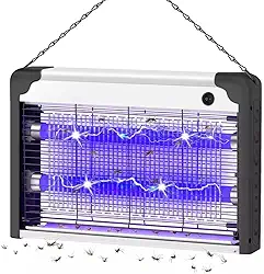 Repelente Eletrônico UV Mata Mosquitos e Moscas Arandela Luminosa 10W Armadilha Para Insetos 60–80m² (20W)