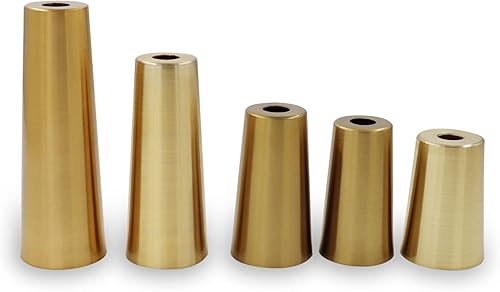 Miniatura 3 de TTZEZE - 4 tapas de metal para patas de silla, fundas inferiores para patas de muebles, puntas redondas protectoras de suelo, accesorios decorativos