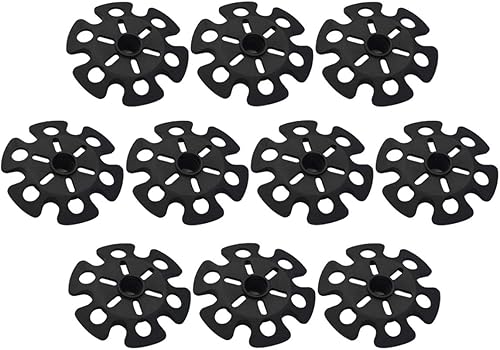 10 piezas de bastón de senderismo para nieve, cesta de esquí de barro extraíble, accesorio de repuesto para senderismo, senderismo, bastones de