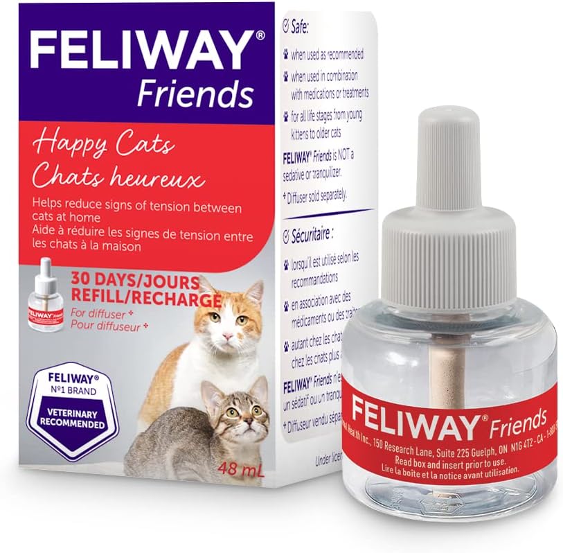 FELIWAY Friends Diffuser Refill (FELIWAY MultiCat) Use with FELIWAY