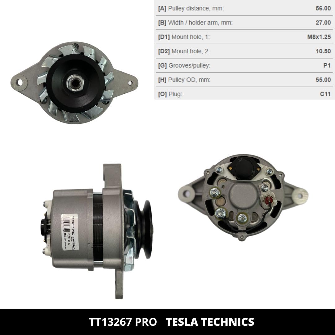 TT13267 PRO Alternateur pour voiture 12V 30A Compatible avec tracteur MASSEY FERGUSON. Excellent rapport qualité-prix. Installation facile et garantie.