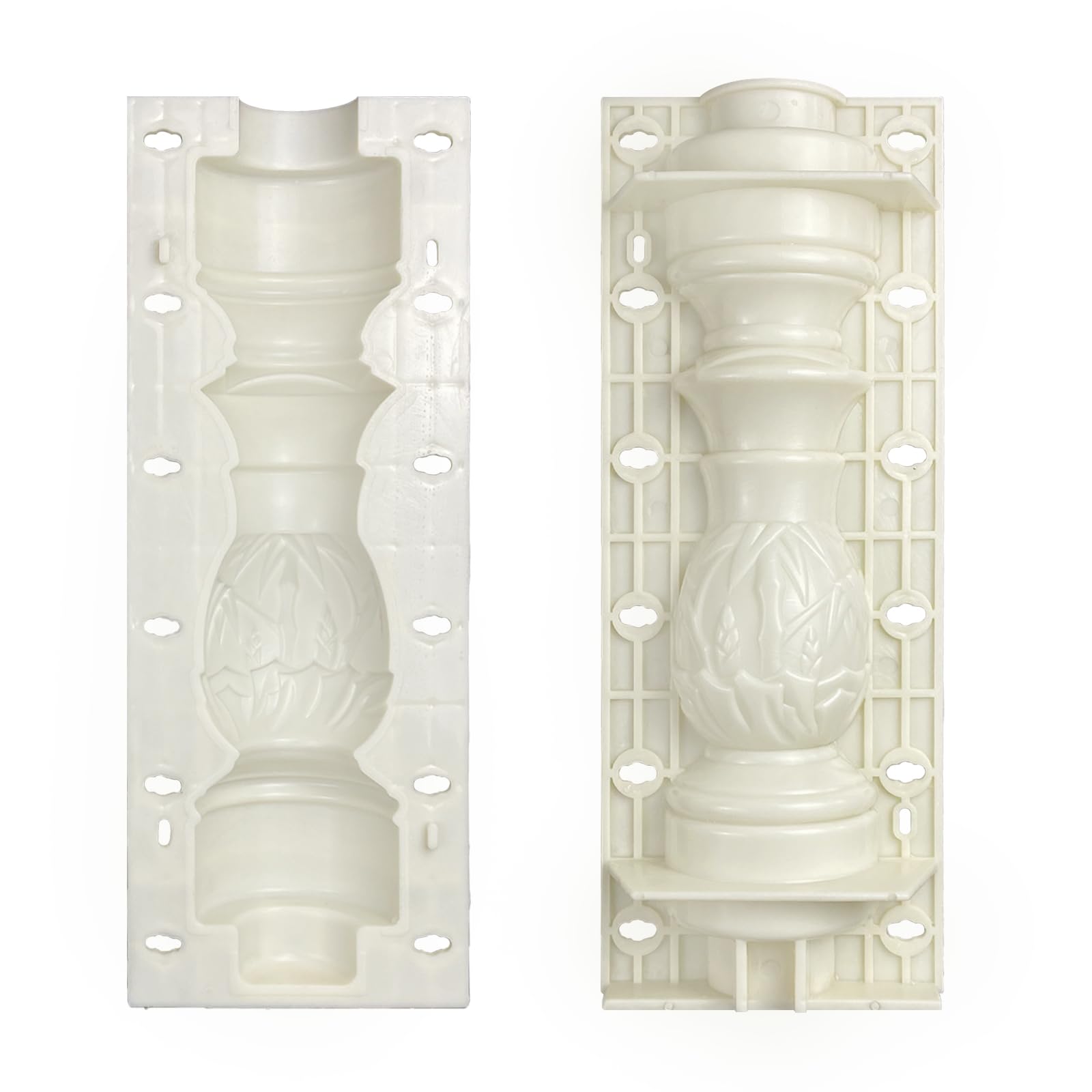 Molde de hormigón para balcón, barandilla de columna romana, hormigón, yeso, cemento, balaustradas, para decoración del hogar y el jardín (estilo 3)